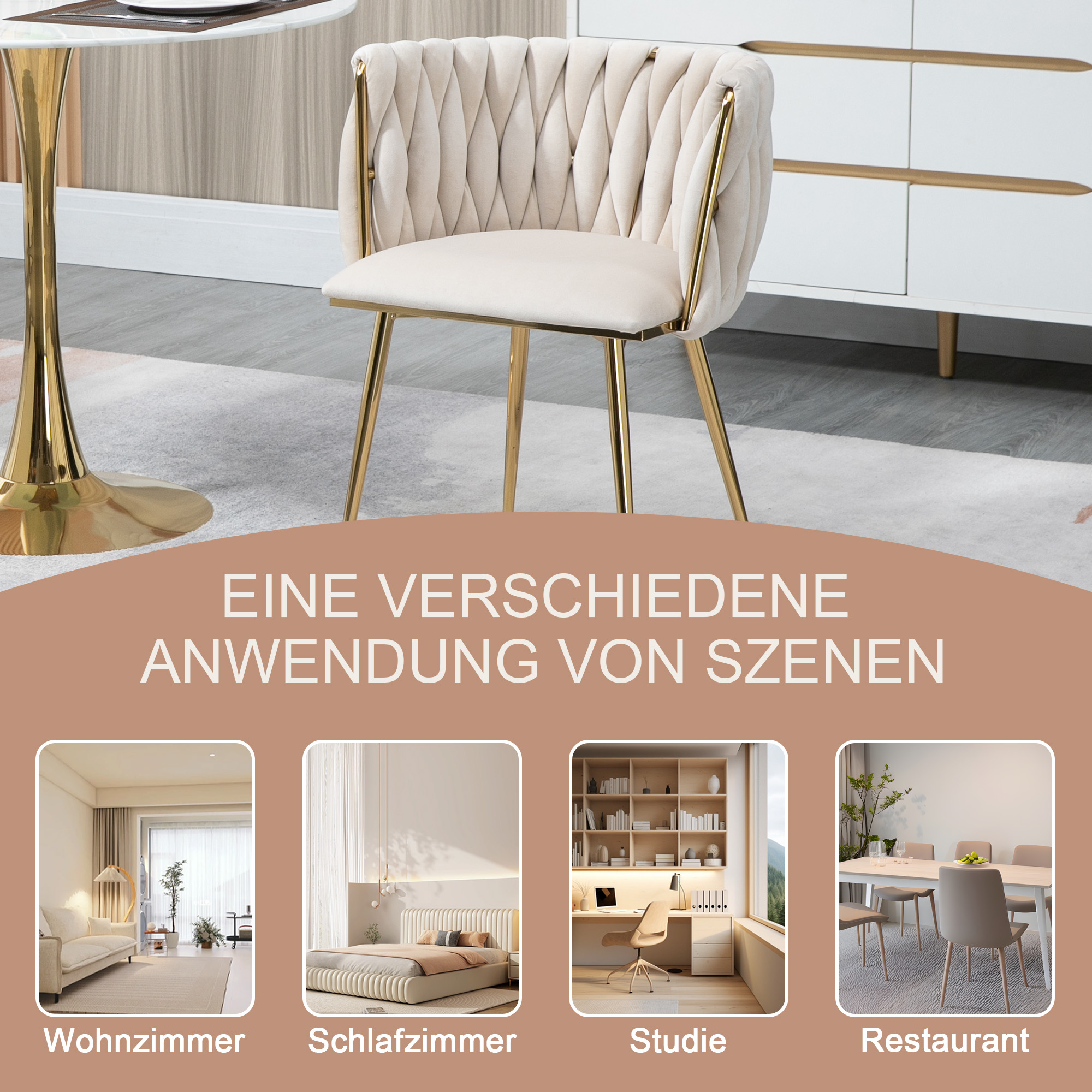 chaise dossier arche demi‑cercle design inspiré du port, style chaleureux