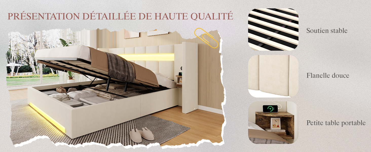 Détail du tête de lit