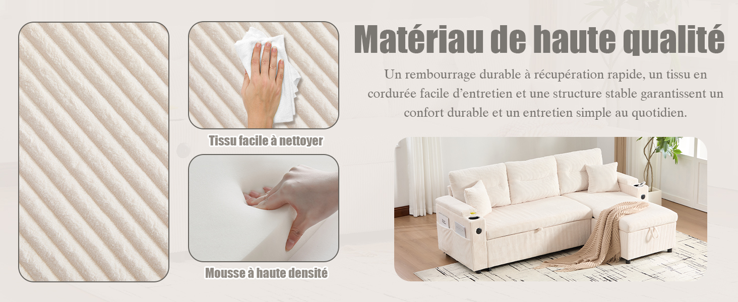 Détail du canapé