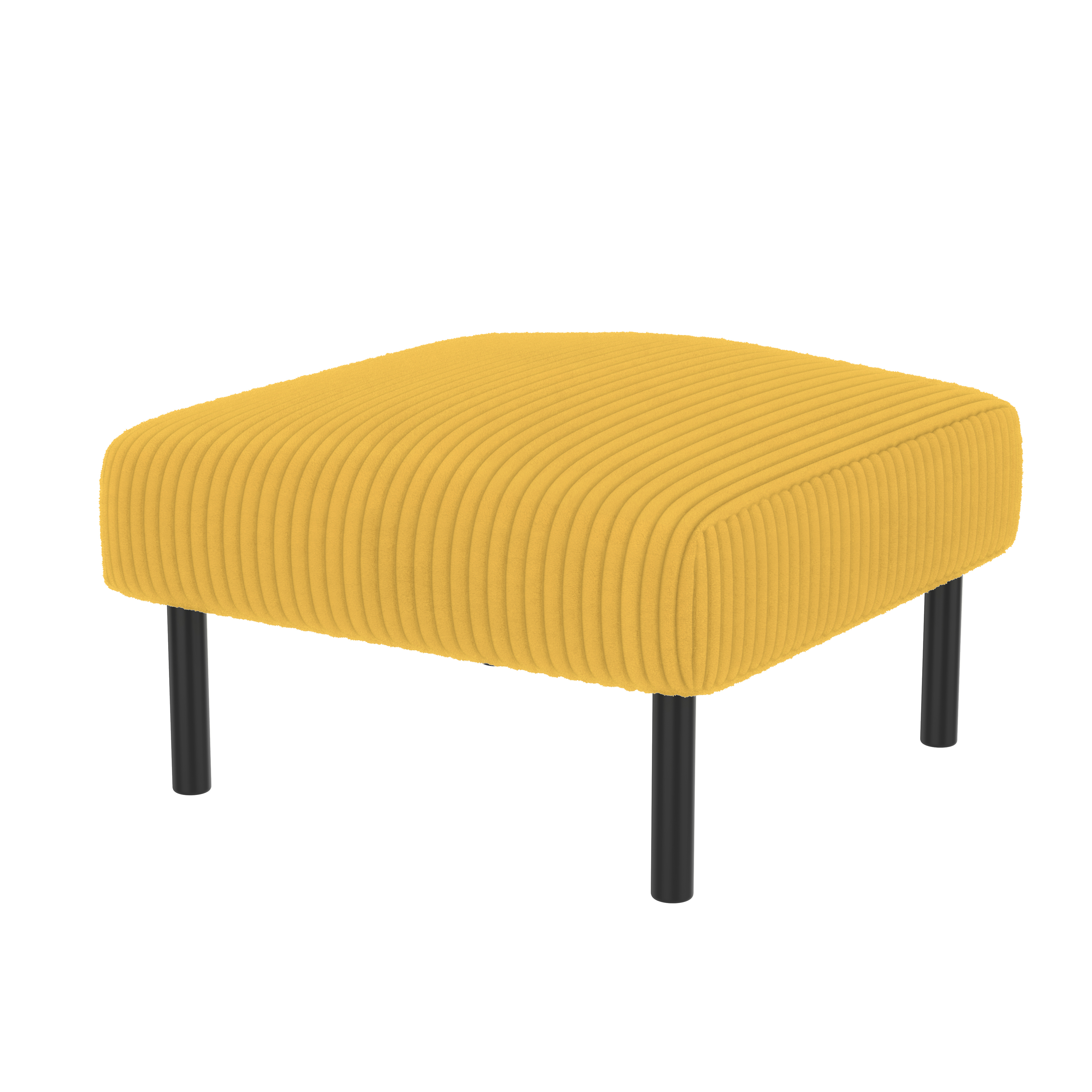 Cord 3er-Set Sessel + Hocker + 2-Sitzer Sofa mit S