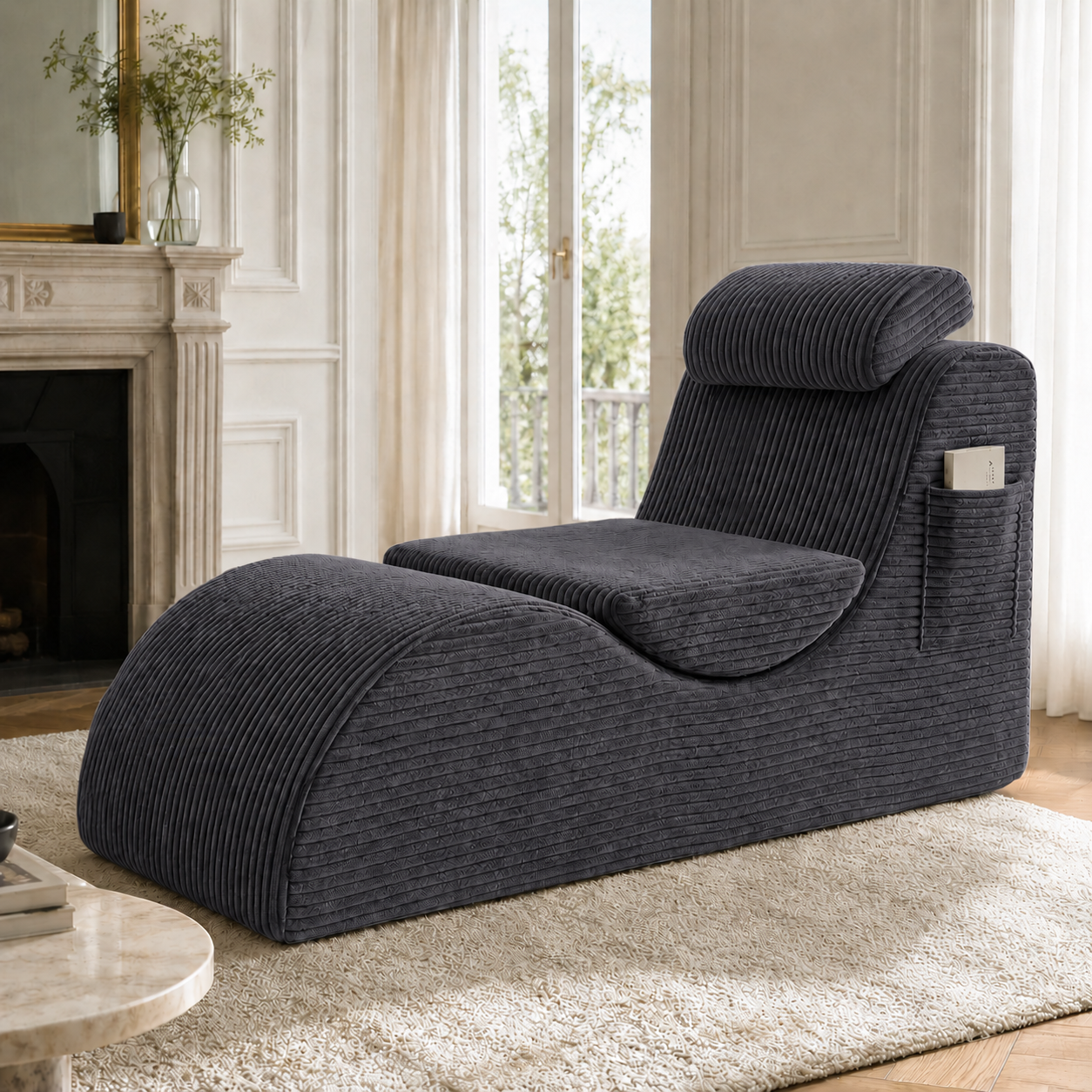 Moderner Freizeit-Sessel mit einzigartigem Design,