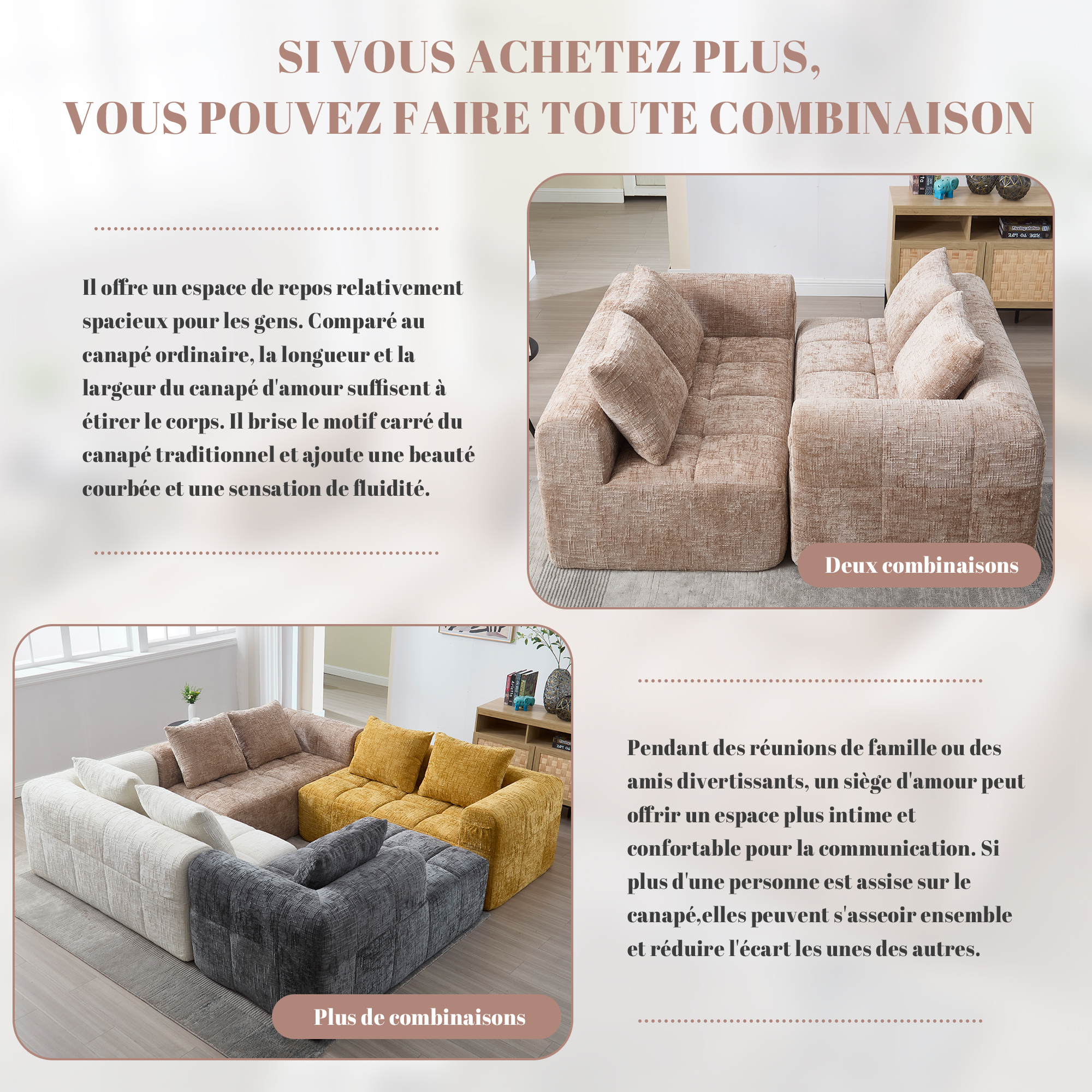 Présentation du canapé