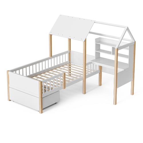 Barrière latérale arrondie du lit enfant 90x200 cm