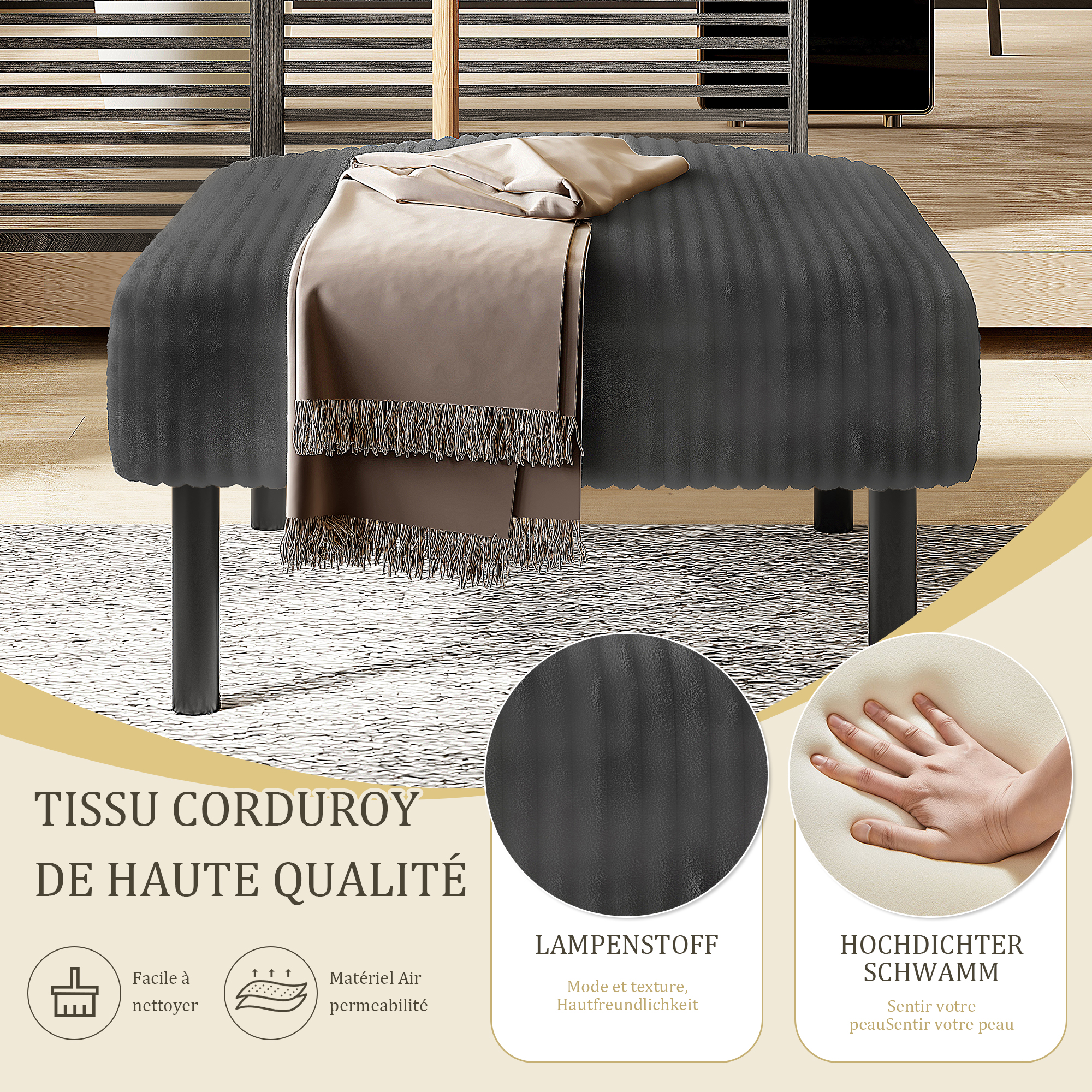 Détail du canapé