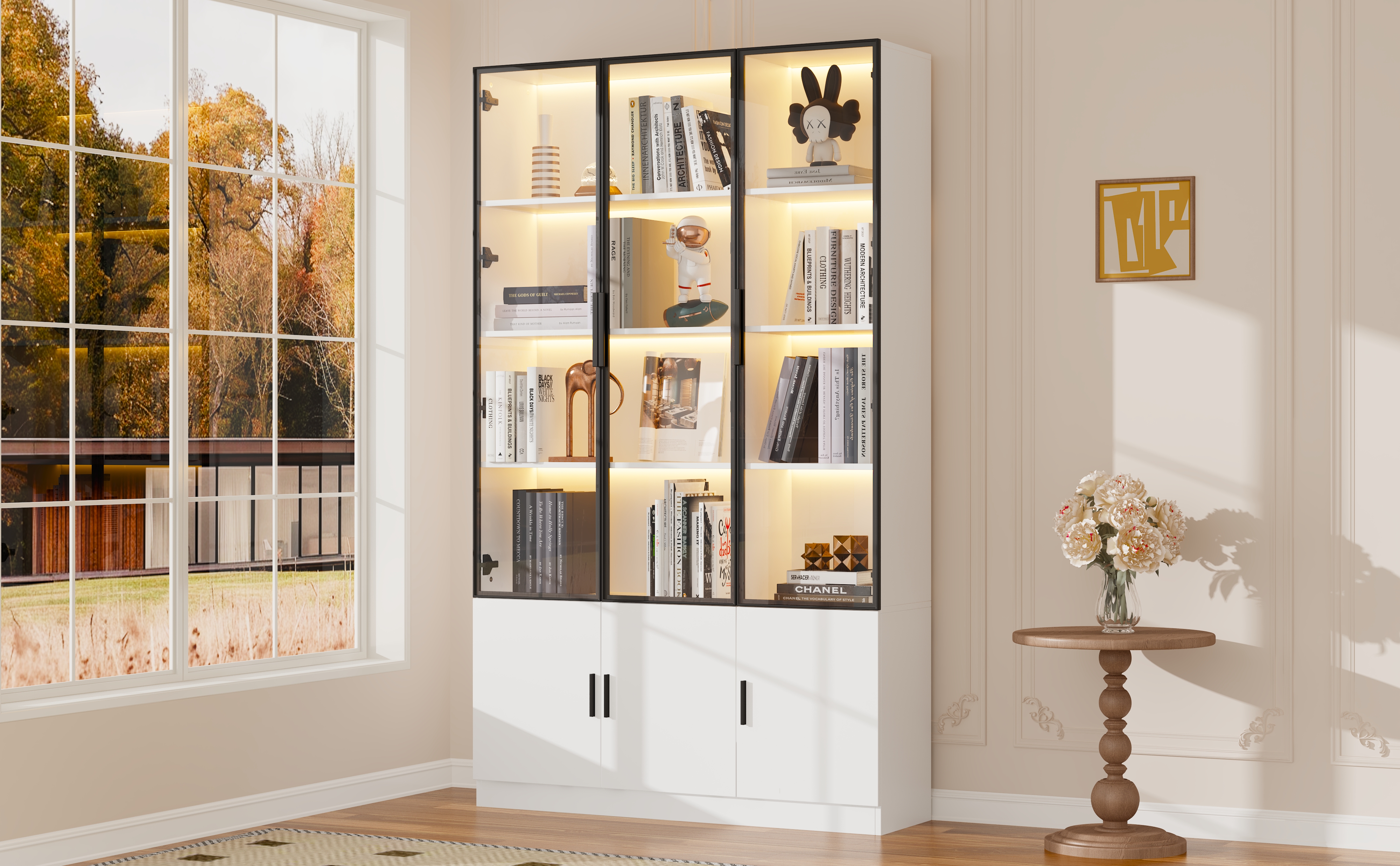 Détail du vitrine