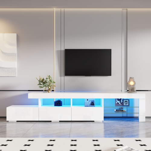 Éclairage LED frontal du meuble TV