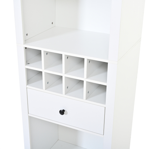 Compartiments de rangement de la vitrine