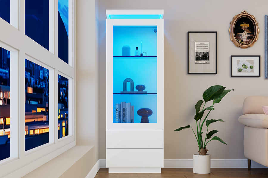 Détail du vitrine