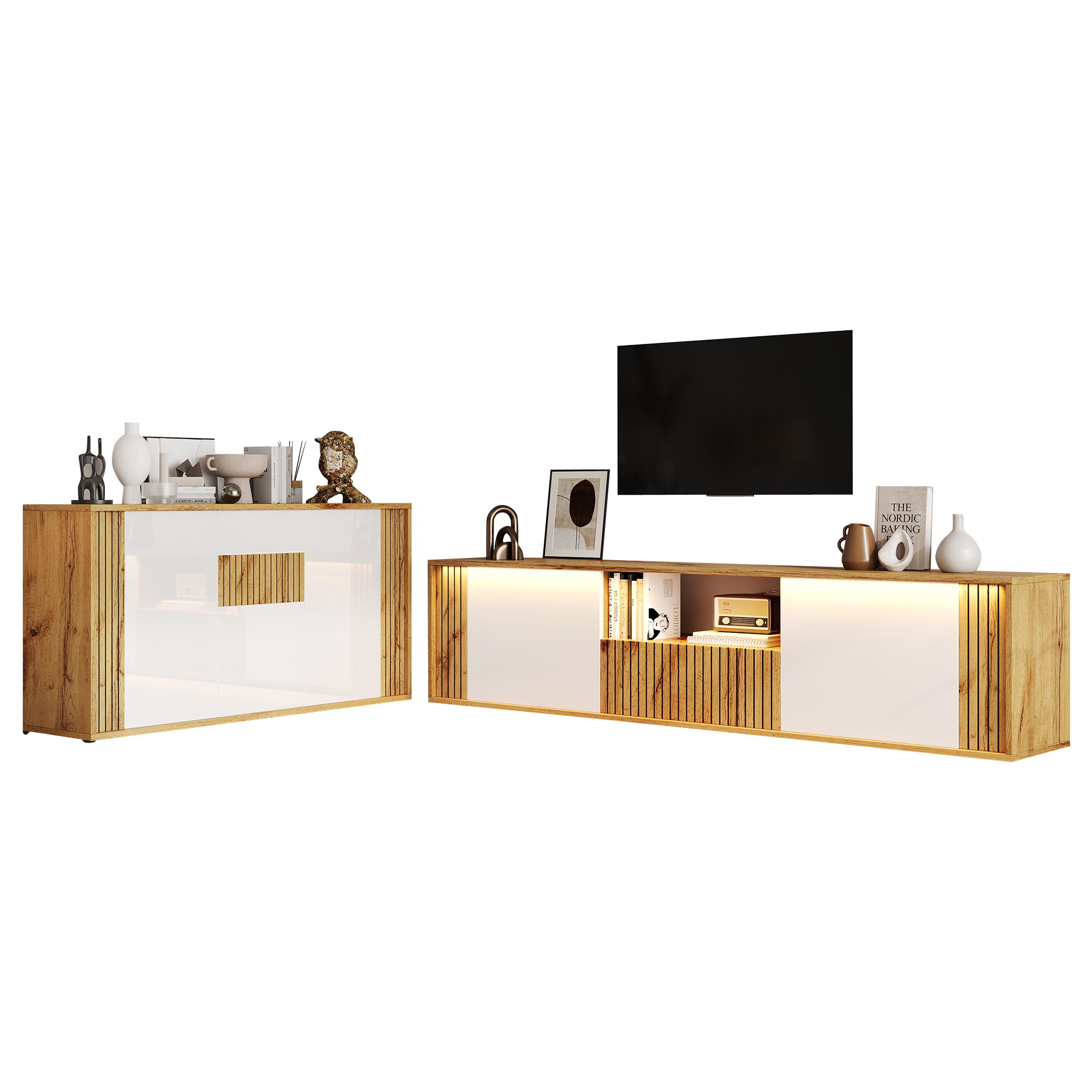 Ein Zwei Türen und eine Schublade TV-Schrank (180×