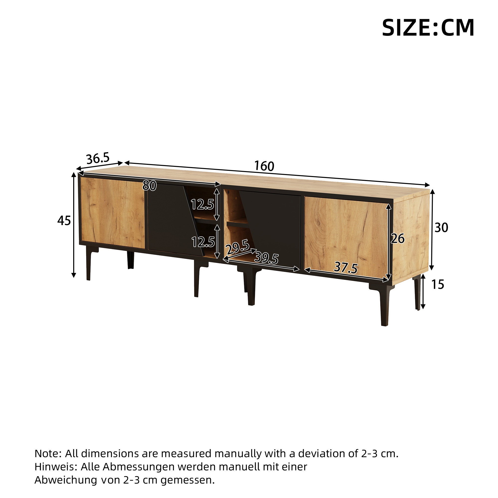 Dimensions du meuble TV