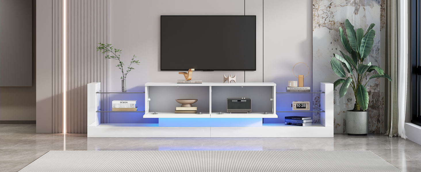 Détail du meuble TV