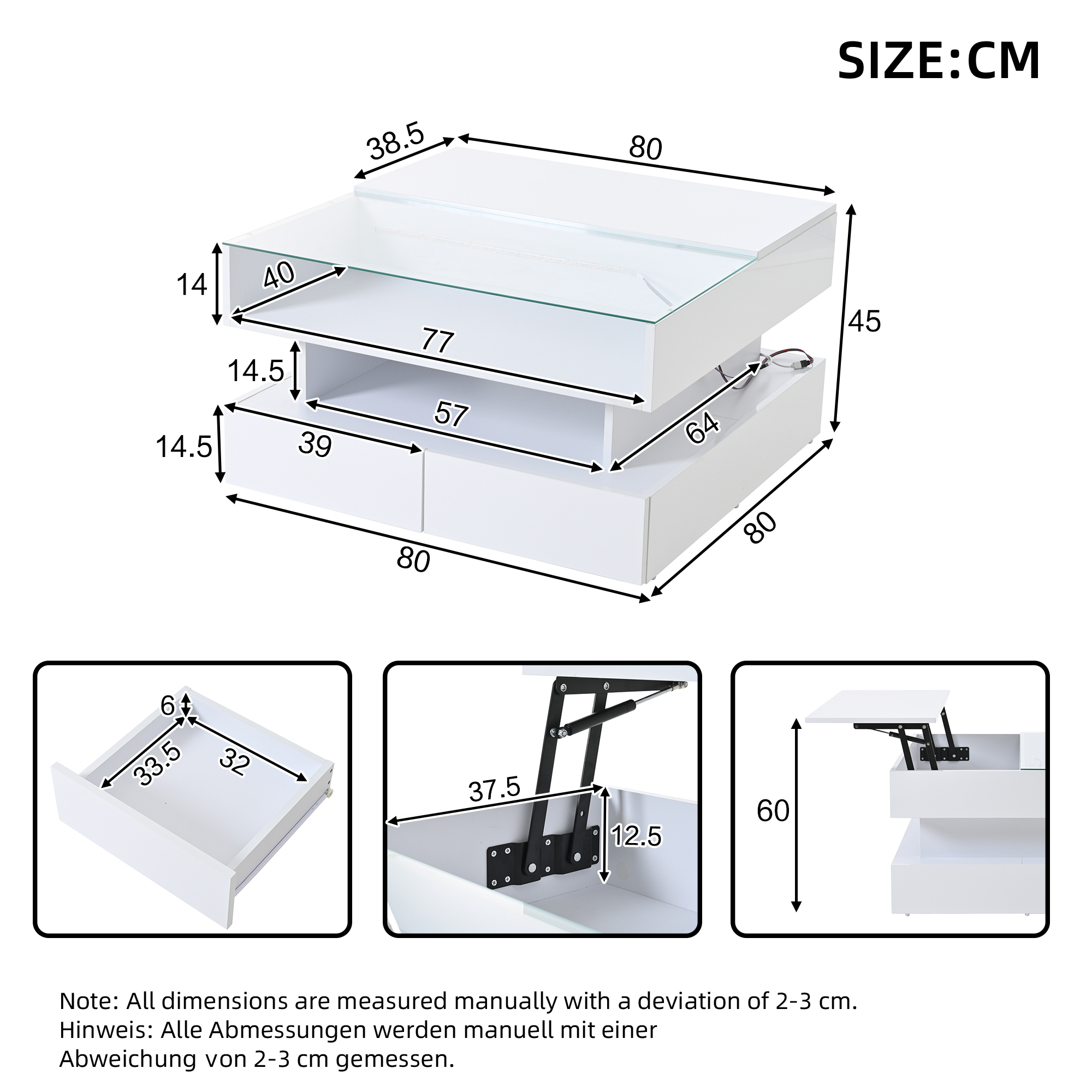 Dimensions du table basse