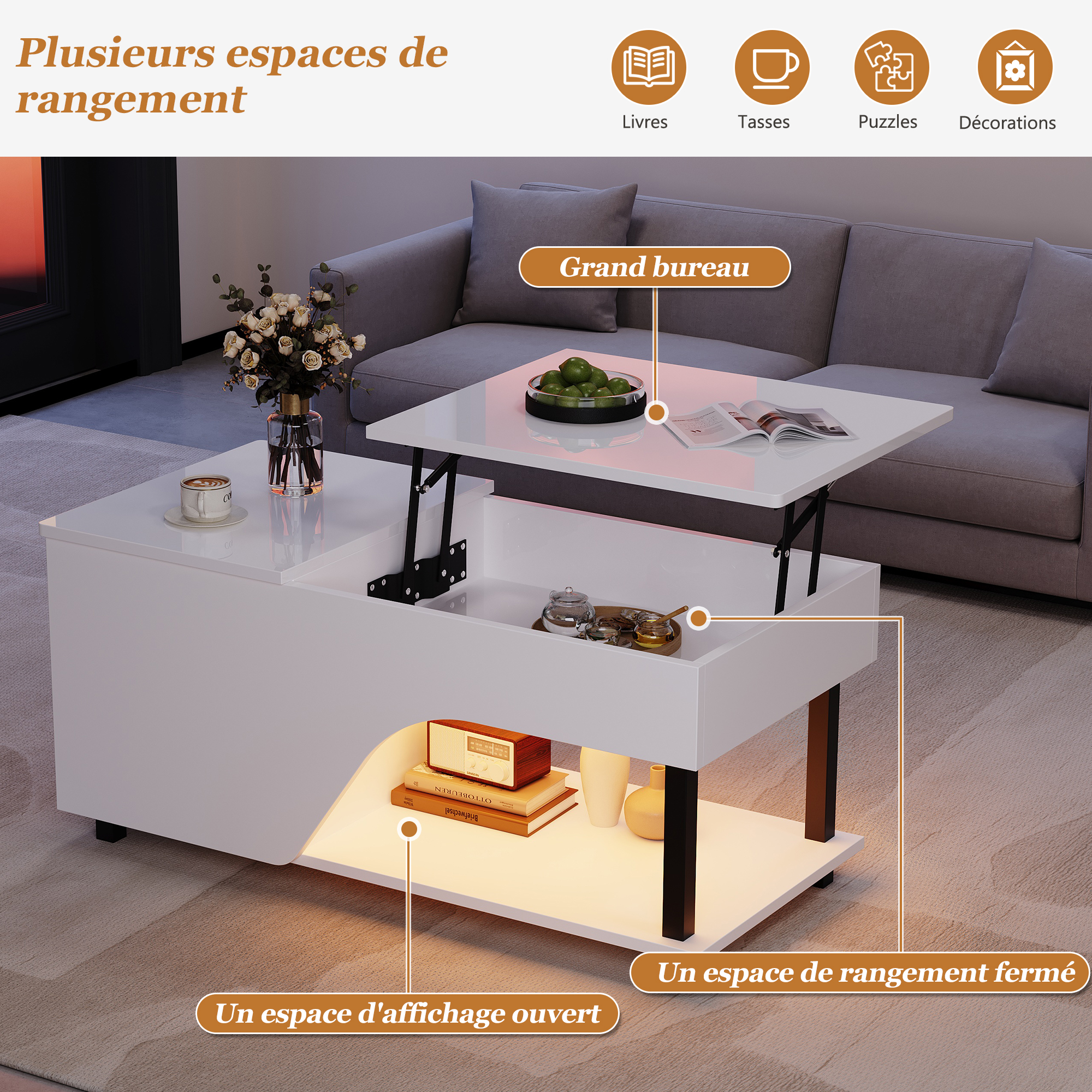 Détail du table basse