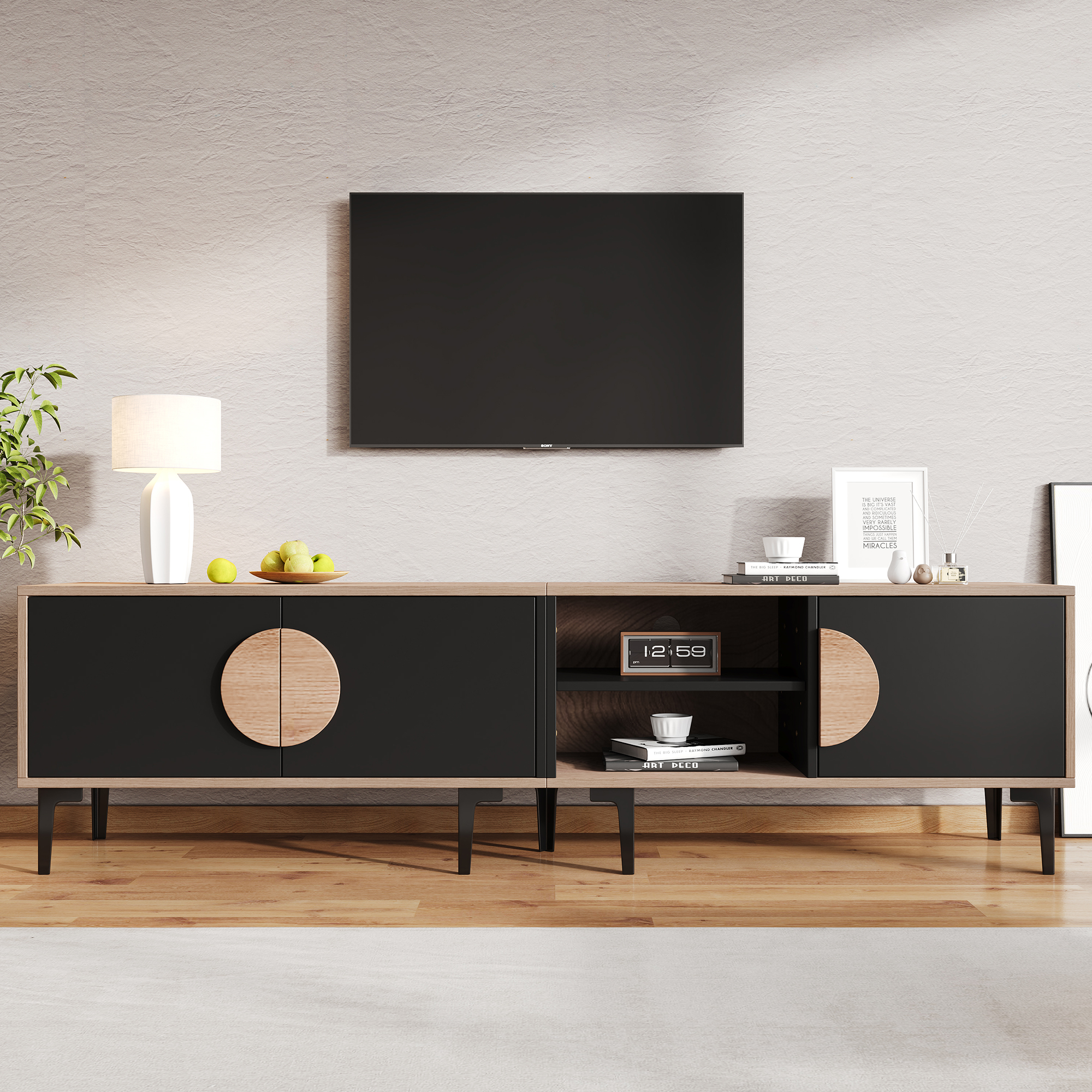 180*35*49cm lowboard Fernsehschrank, TV-Ständer fü