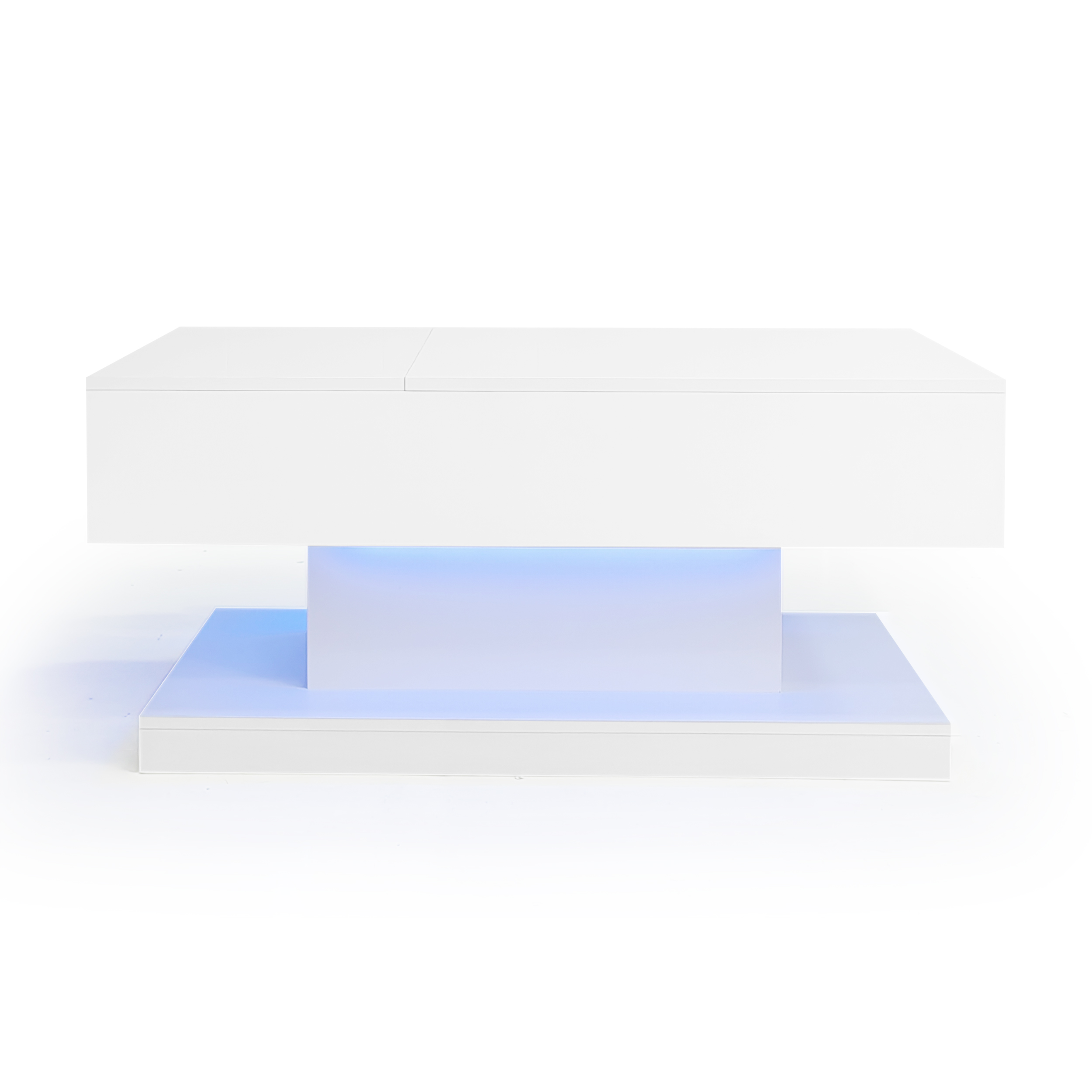 Table basse blanche relevable coulissante - vue 9