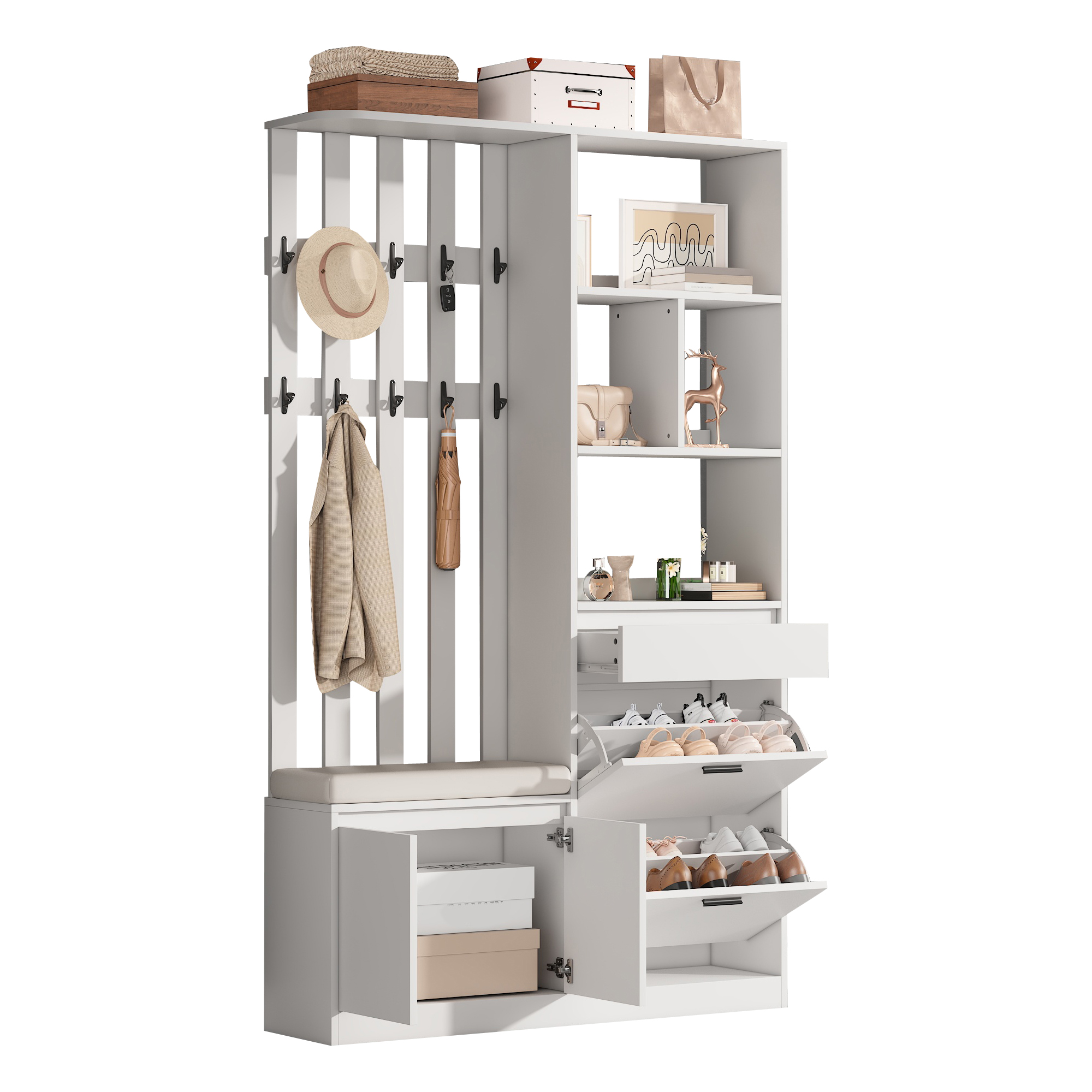 Vue d'ensemble de la garderobe