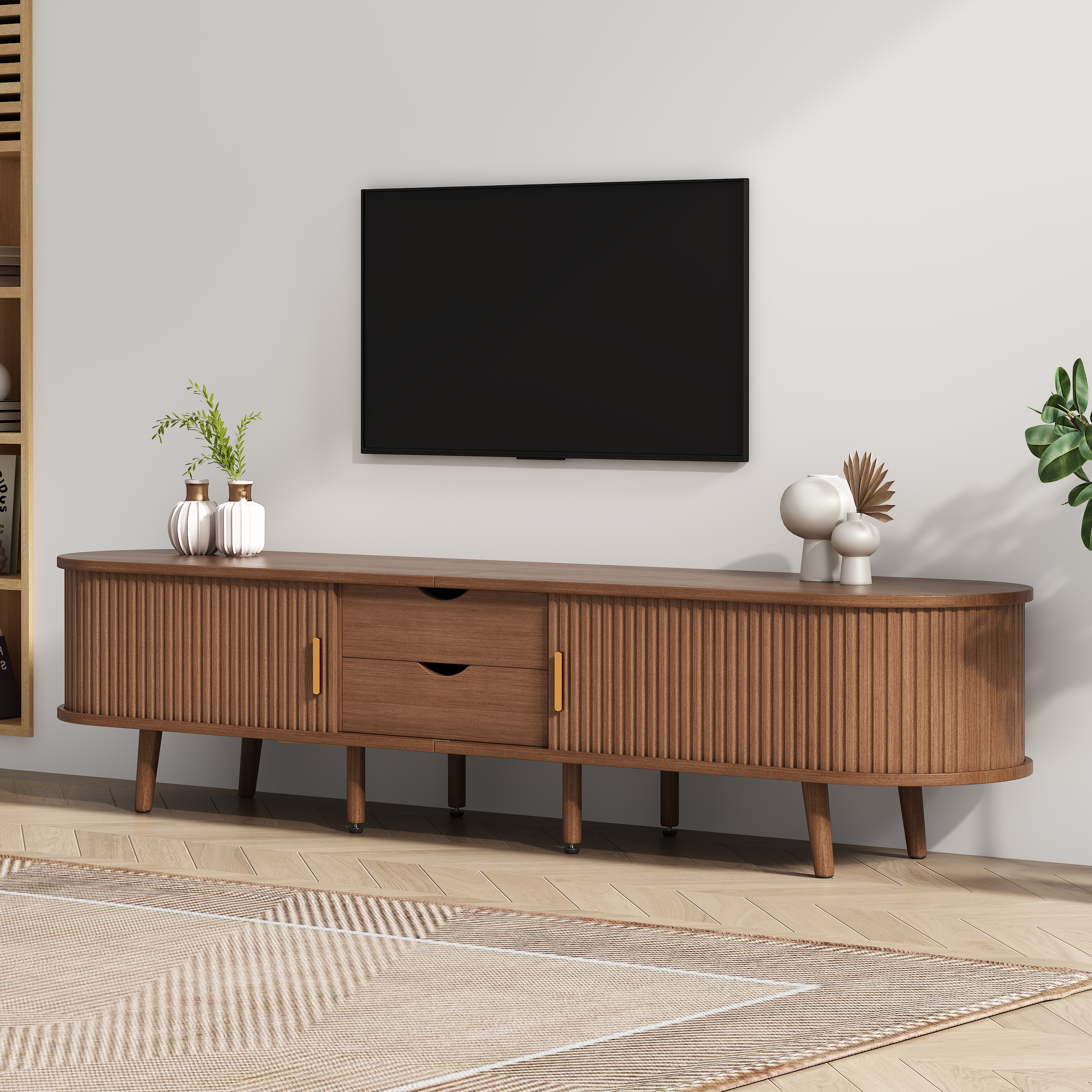 170 x 40 x 42cm  Wohnzimmer-TV-Schrank mit Staurau