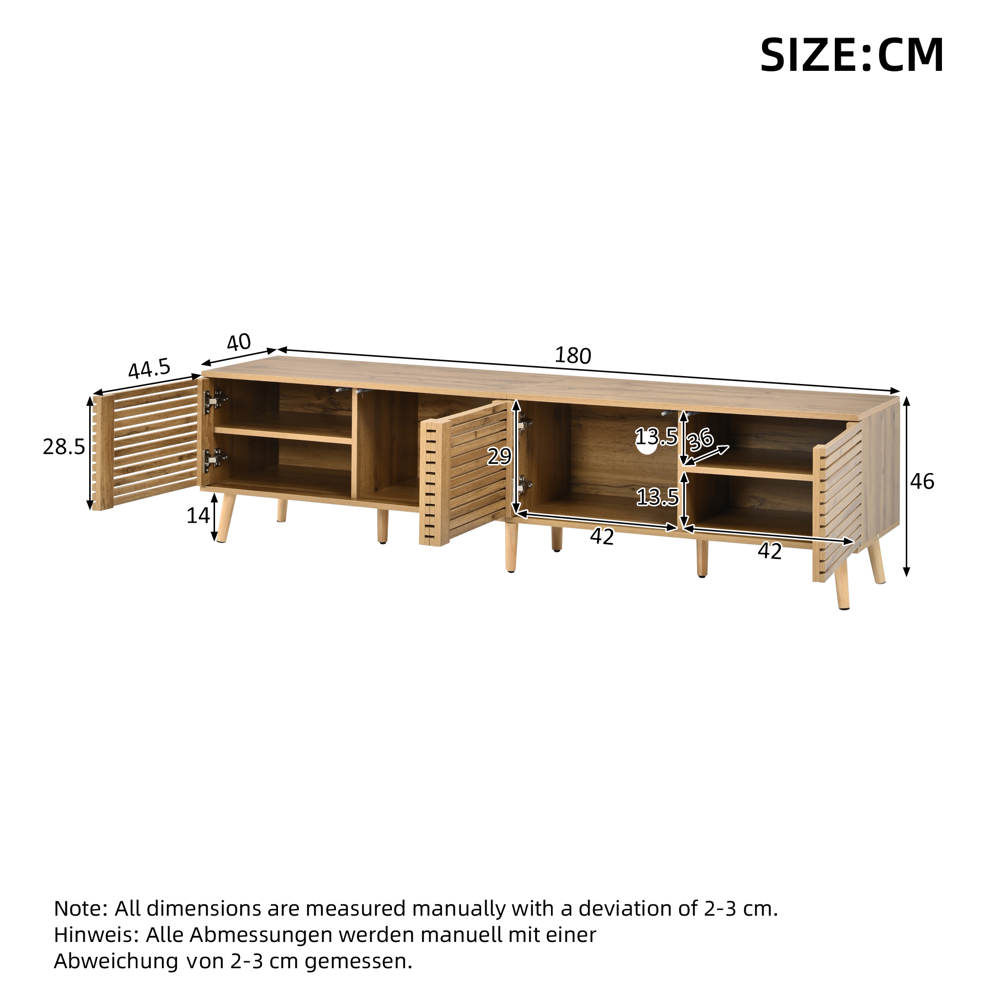 Dimensions du meuble TV