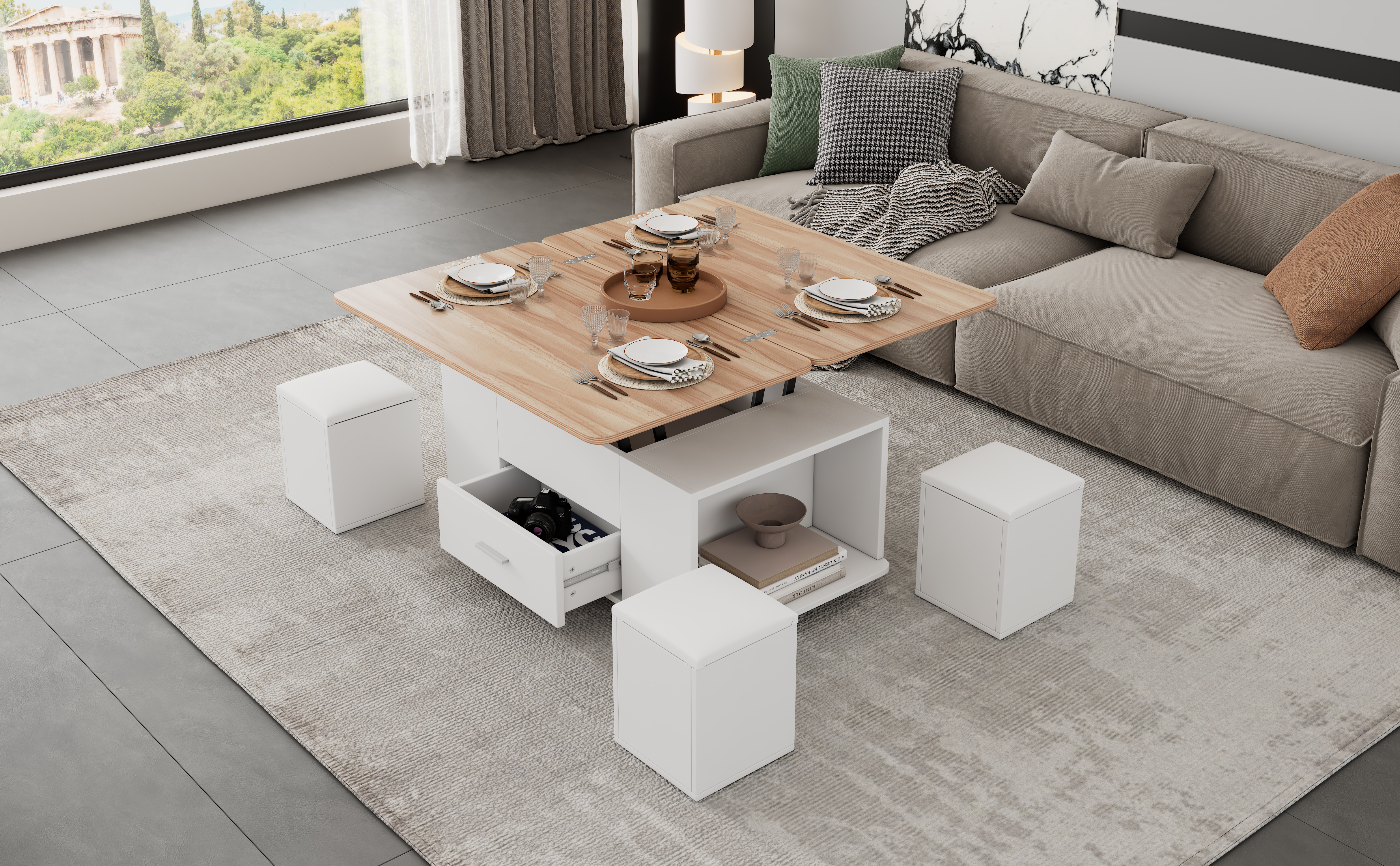Détail du table basse