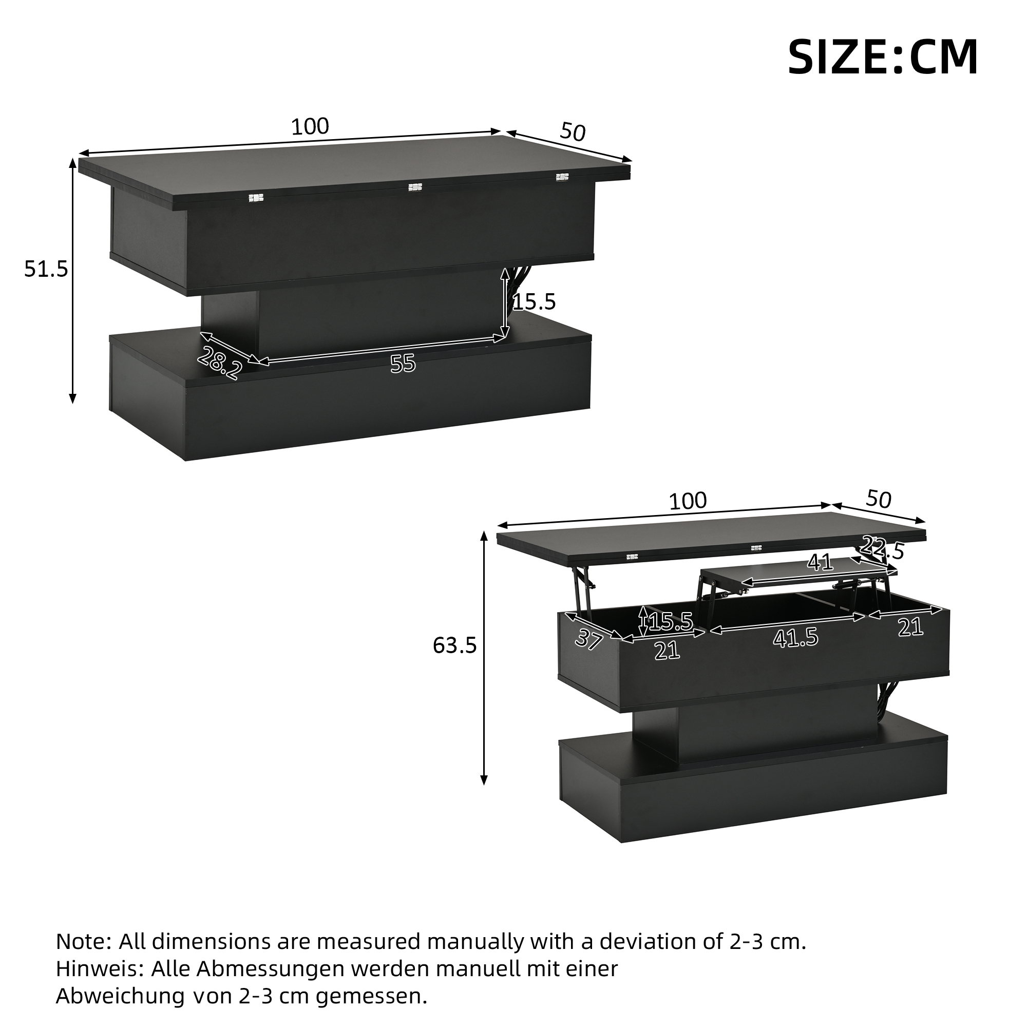 Dimensions du table basse