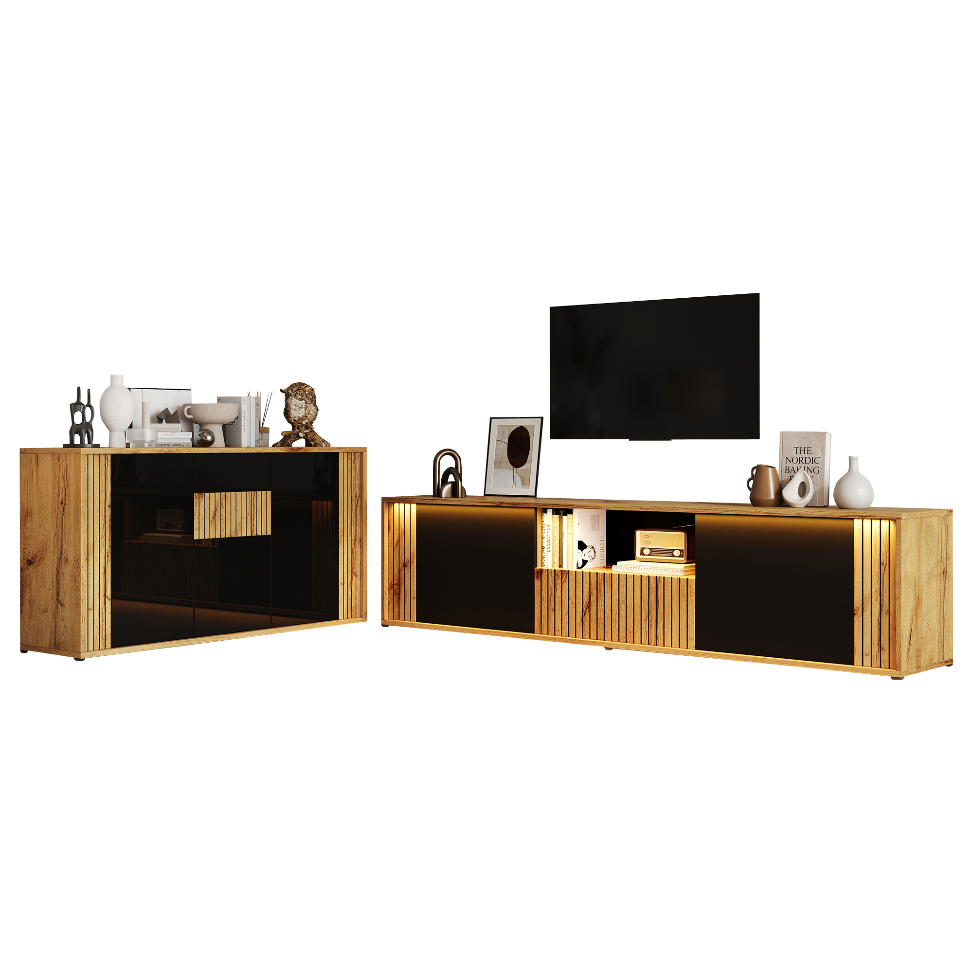 Ein Zwei Türen und eine Schublade TV-Schrank (180×