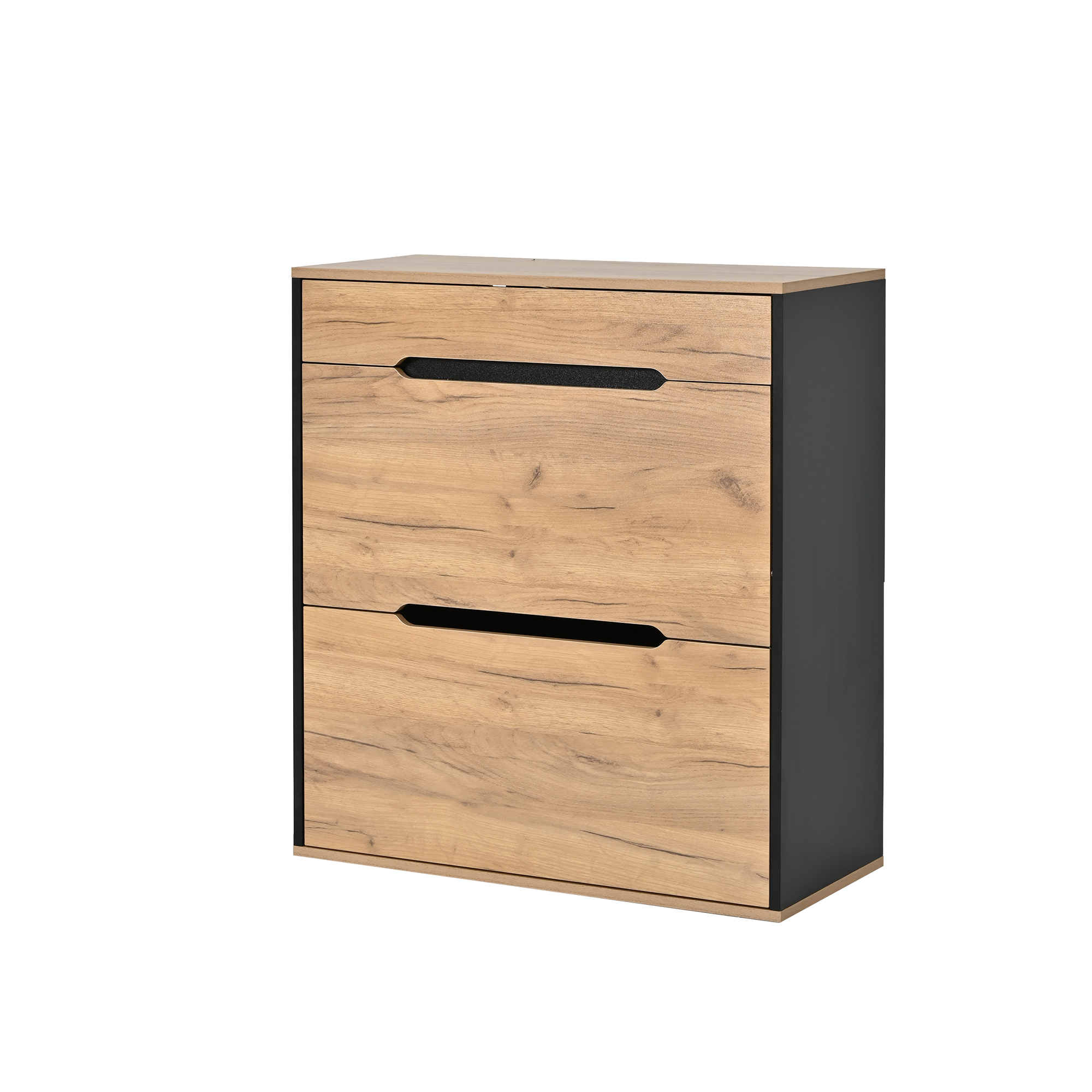 Design bois naturel et noir mat