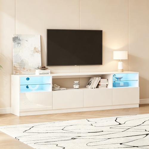 Éclairage LED personnalisable du meuble TV
