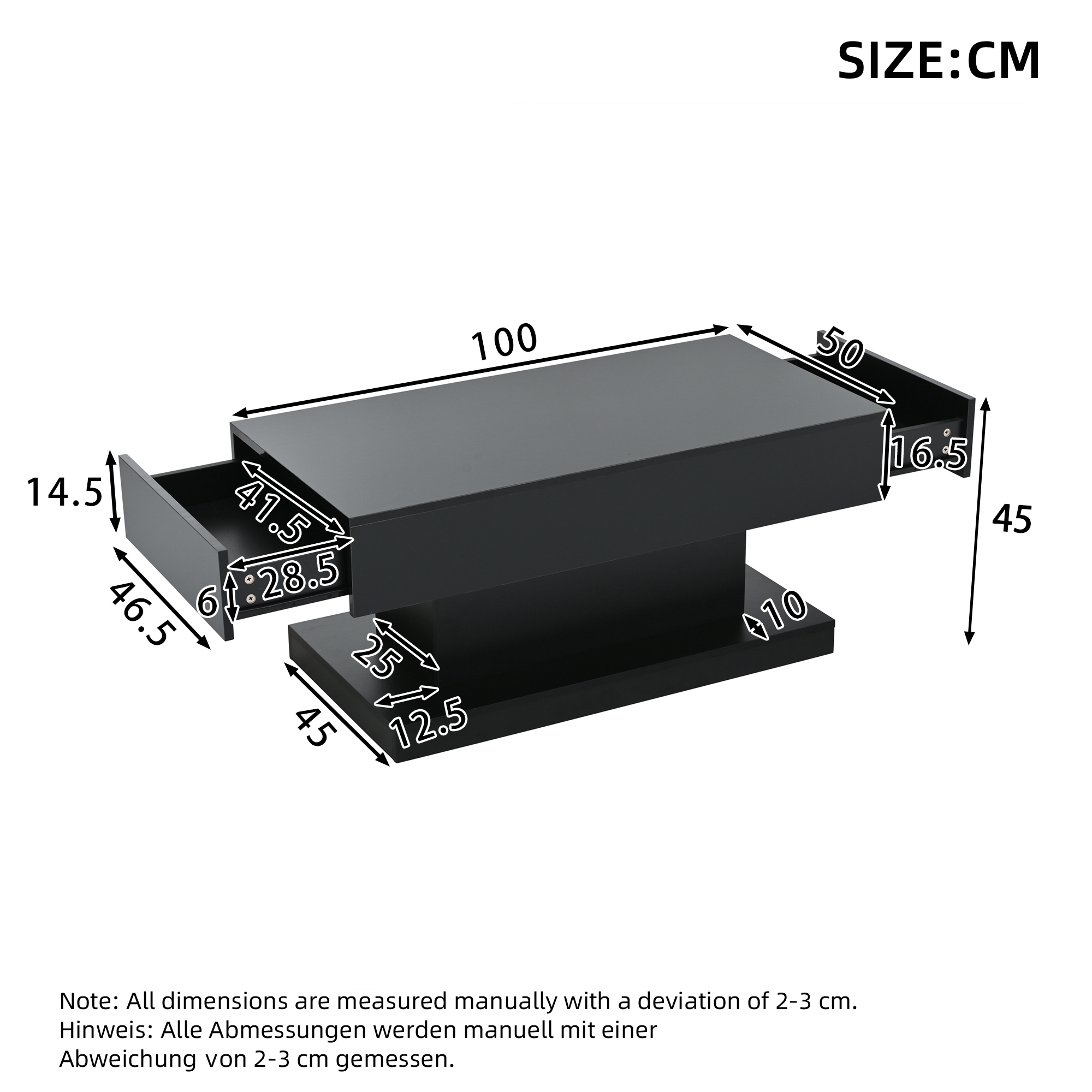 Dimensions du table basse