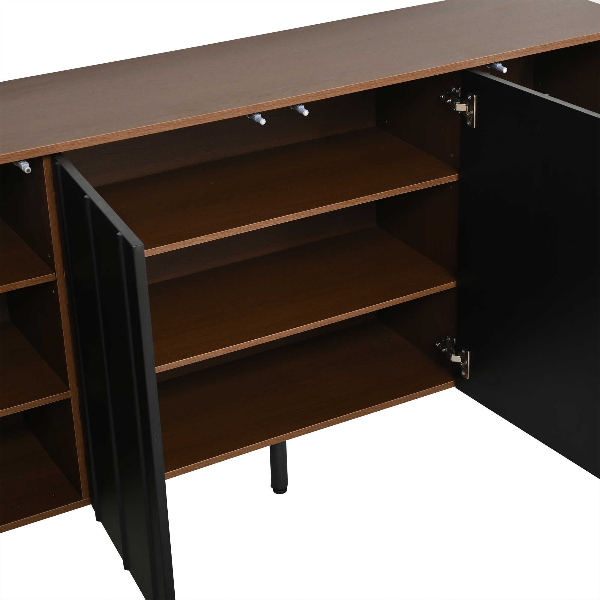 Design noyer et noir élégant