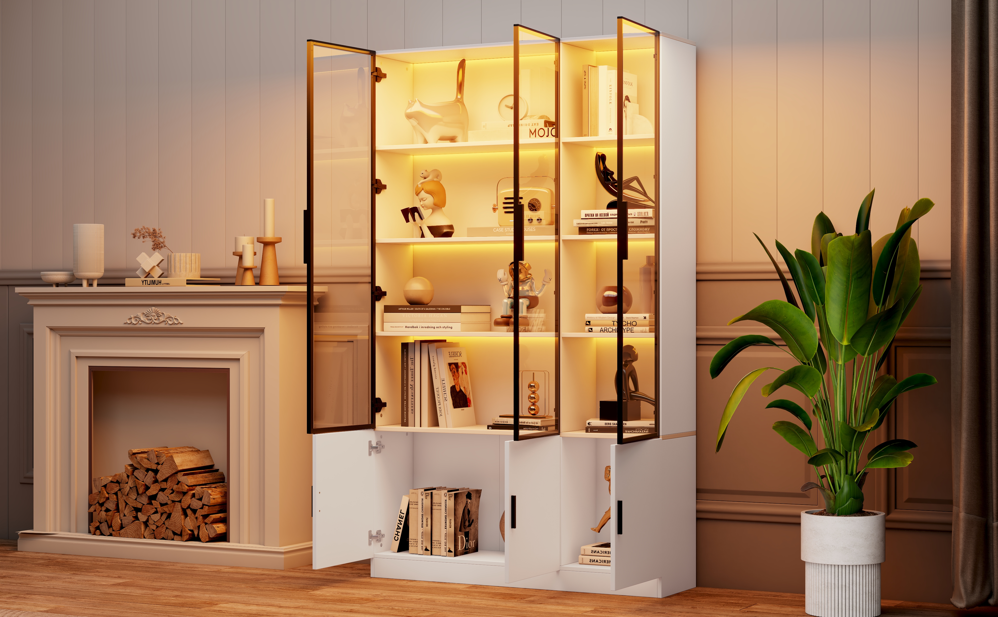 Détail du vitrine