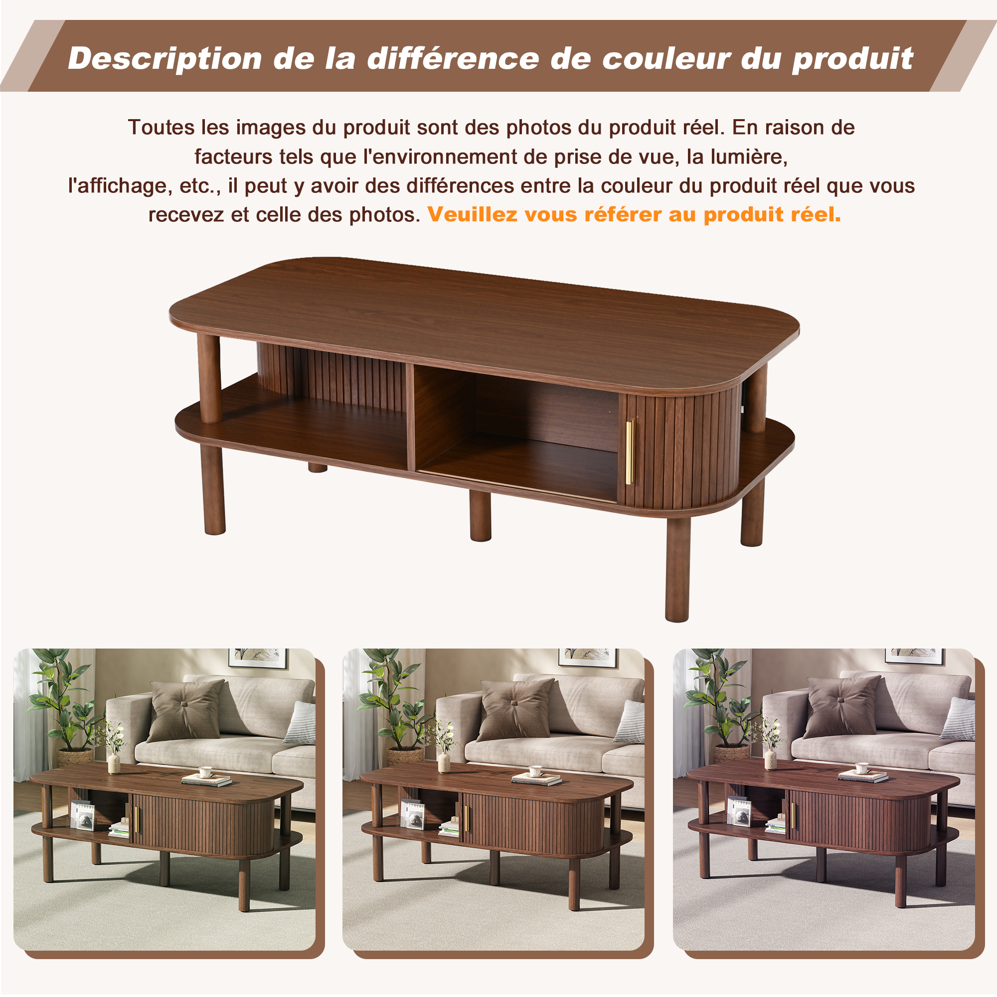 Détail du table basse