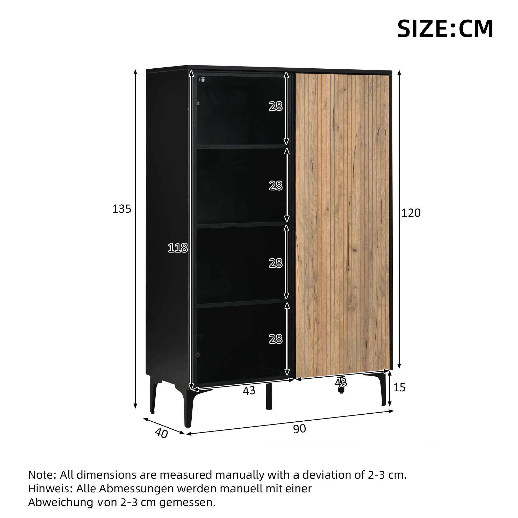 Dimensions du buffet