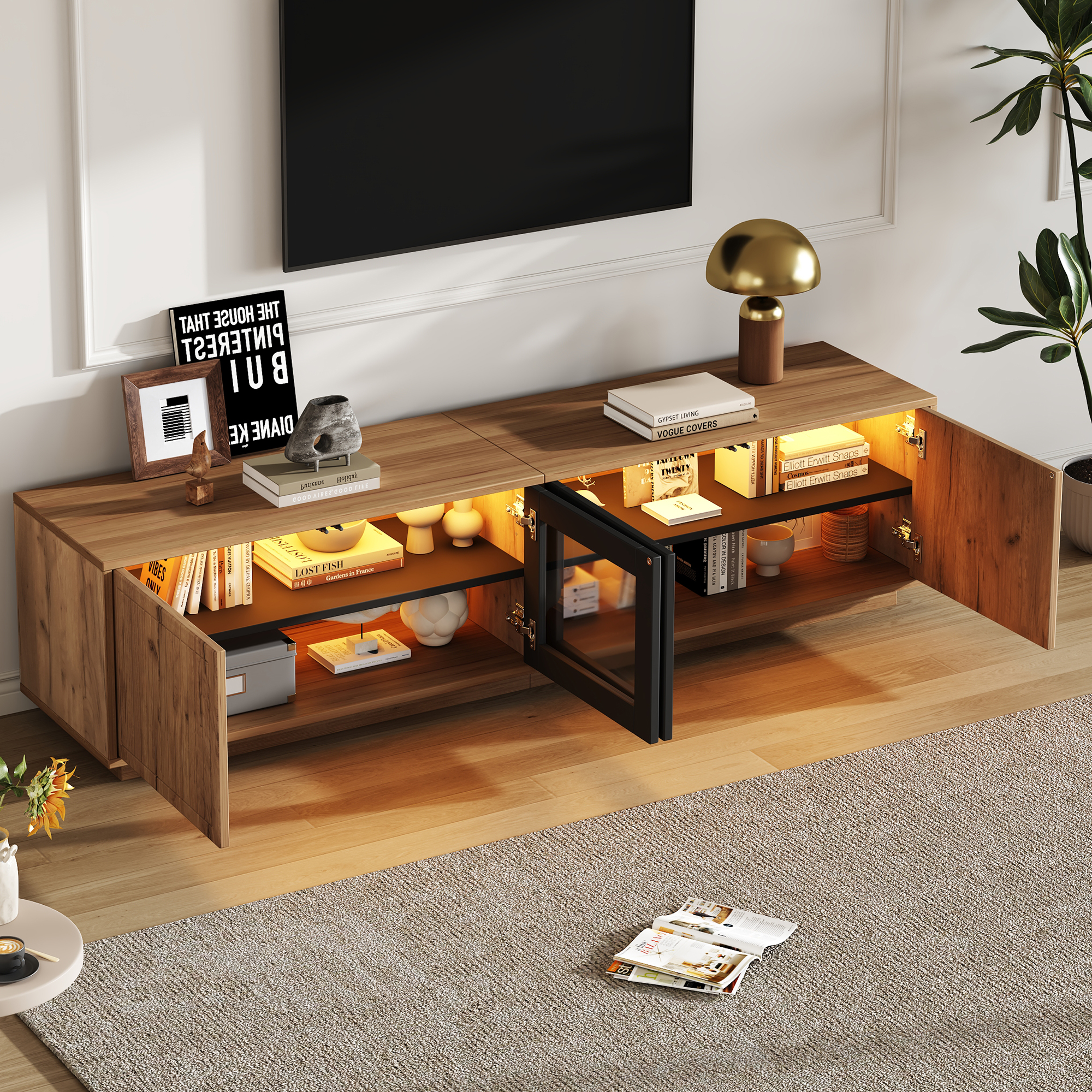 180*40*45cm TV-Schrank,Lowboard Wohnzimmerschrank,