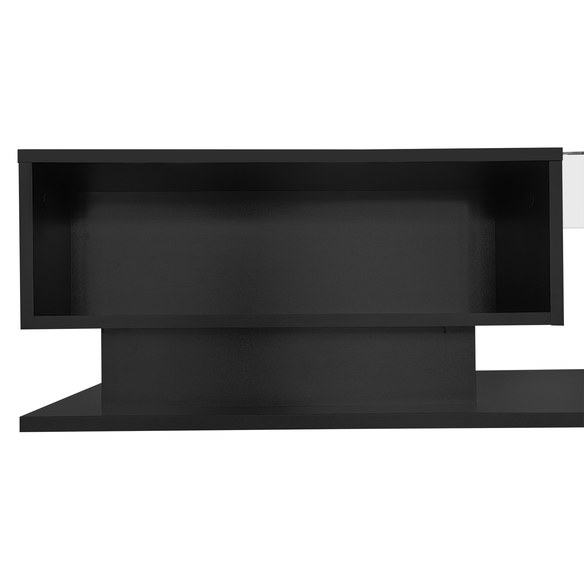 Table basse noire brillante vue 3