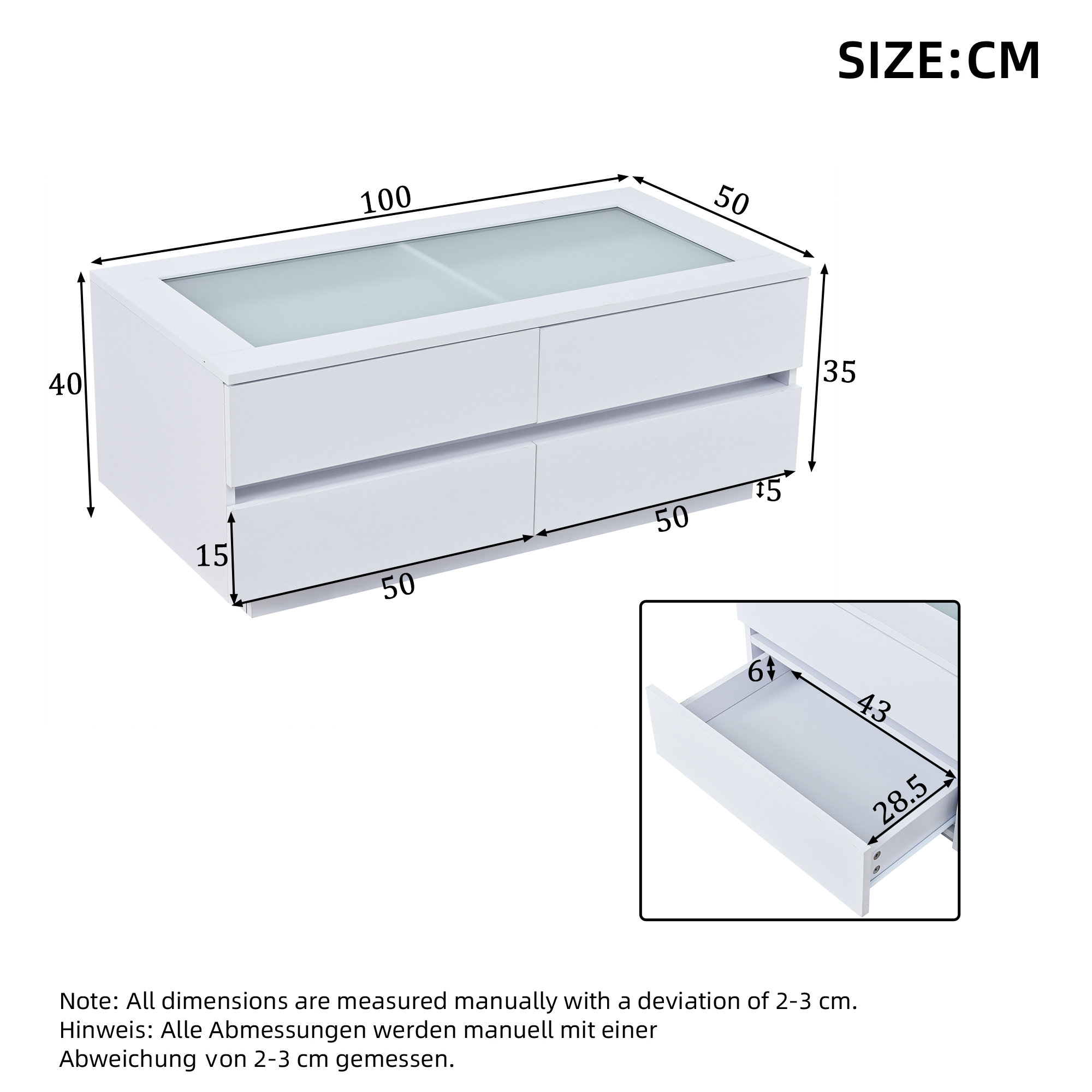 Dimensions du table basse