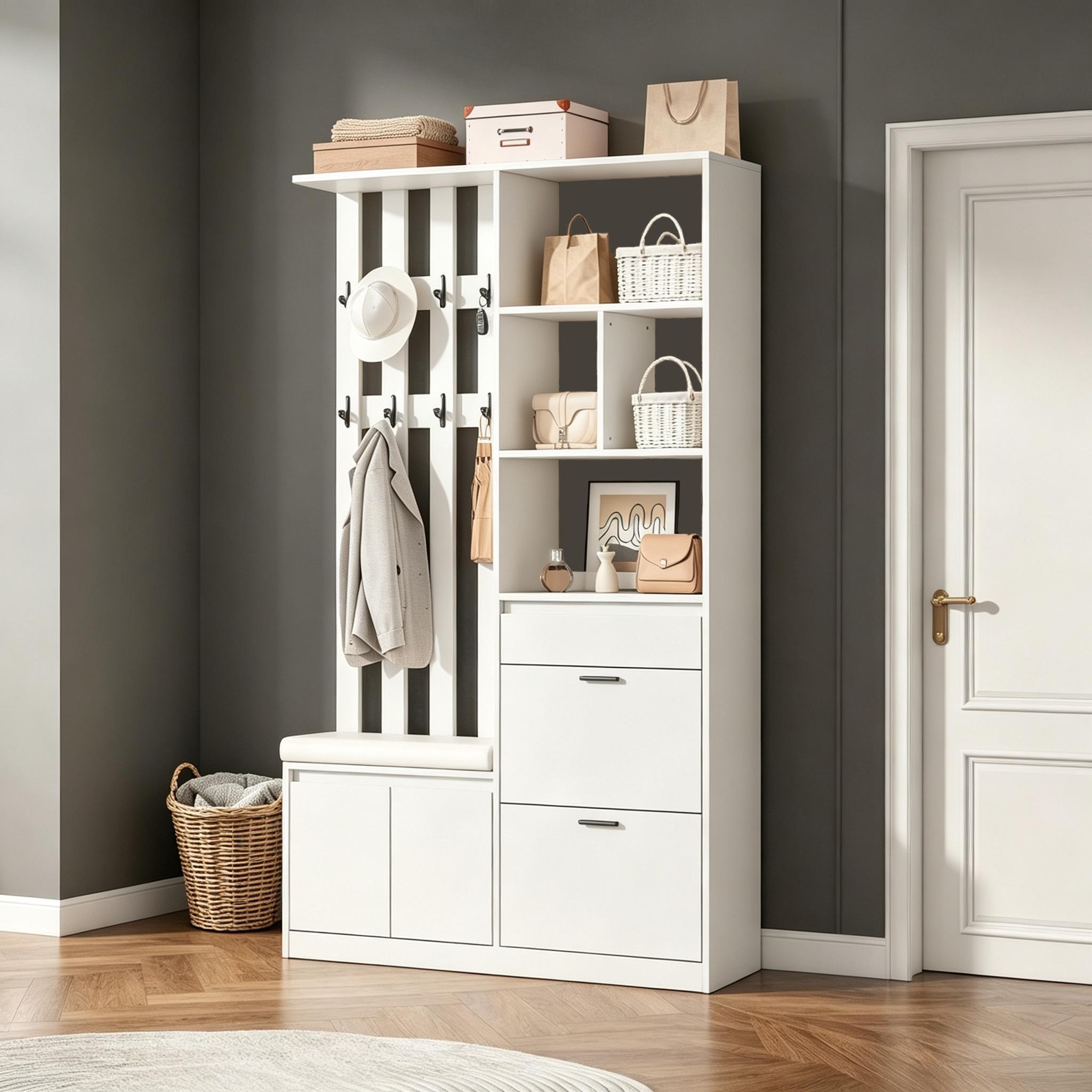 Portes fermées pour rangement caché
