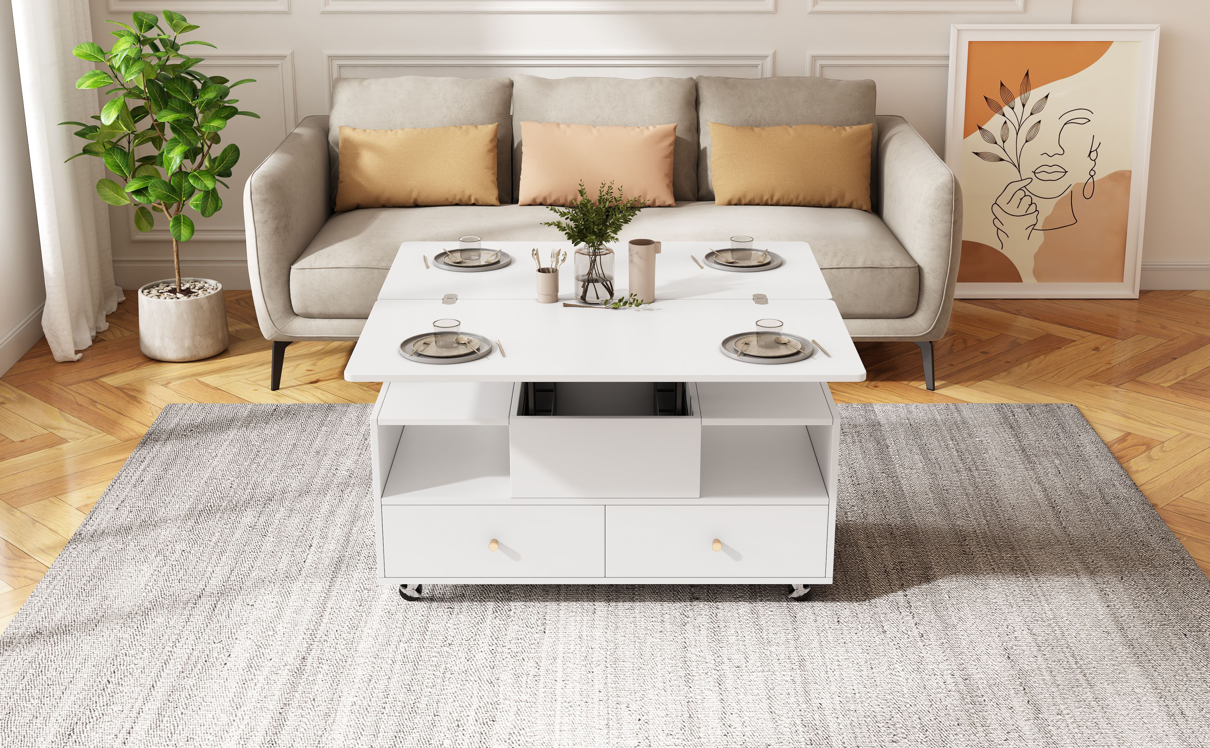 Détail du table basse