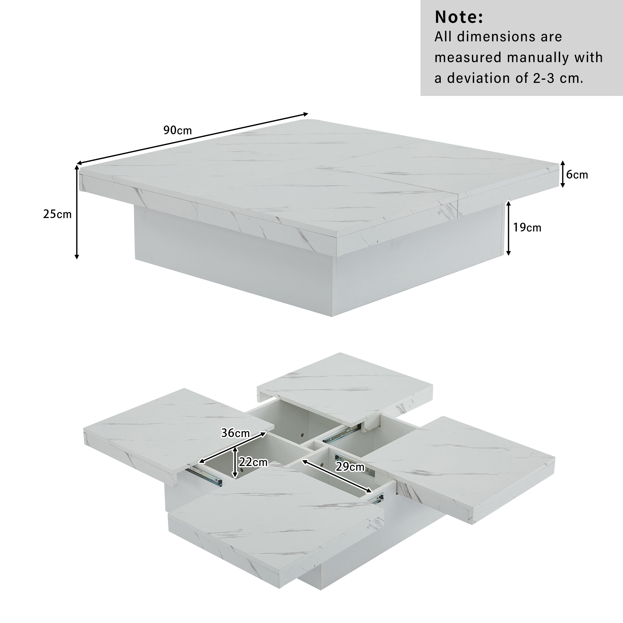 Dimensions du table basse