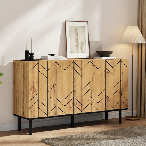 Structure du buffet en panneaux de particules