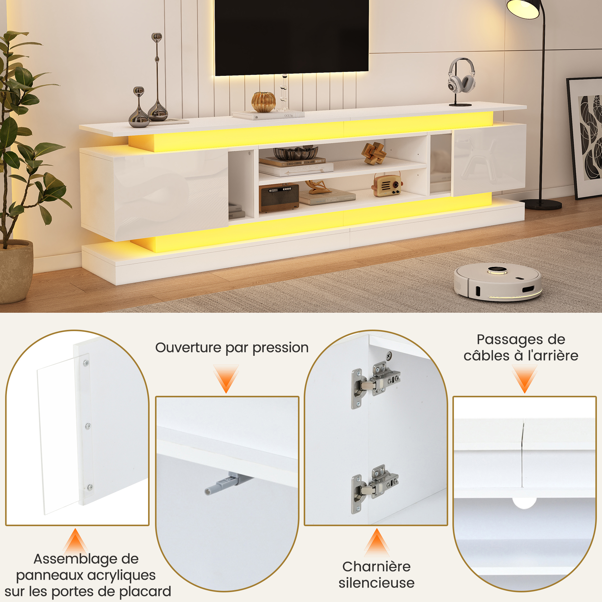 Fonction rangement meuble TV