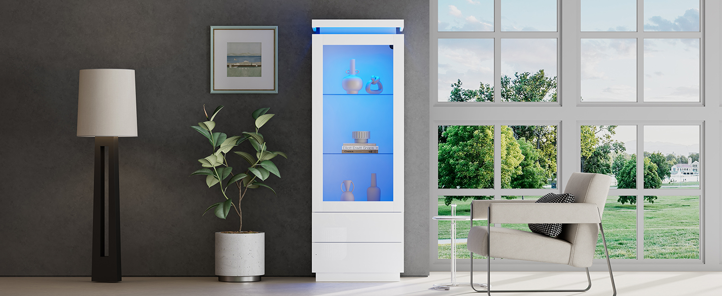 Détail du vitrine