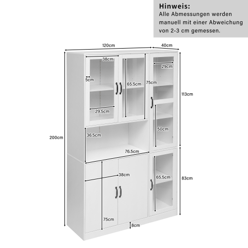 Grande vitrine bibliothèque blanche LED