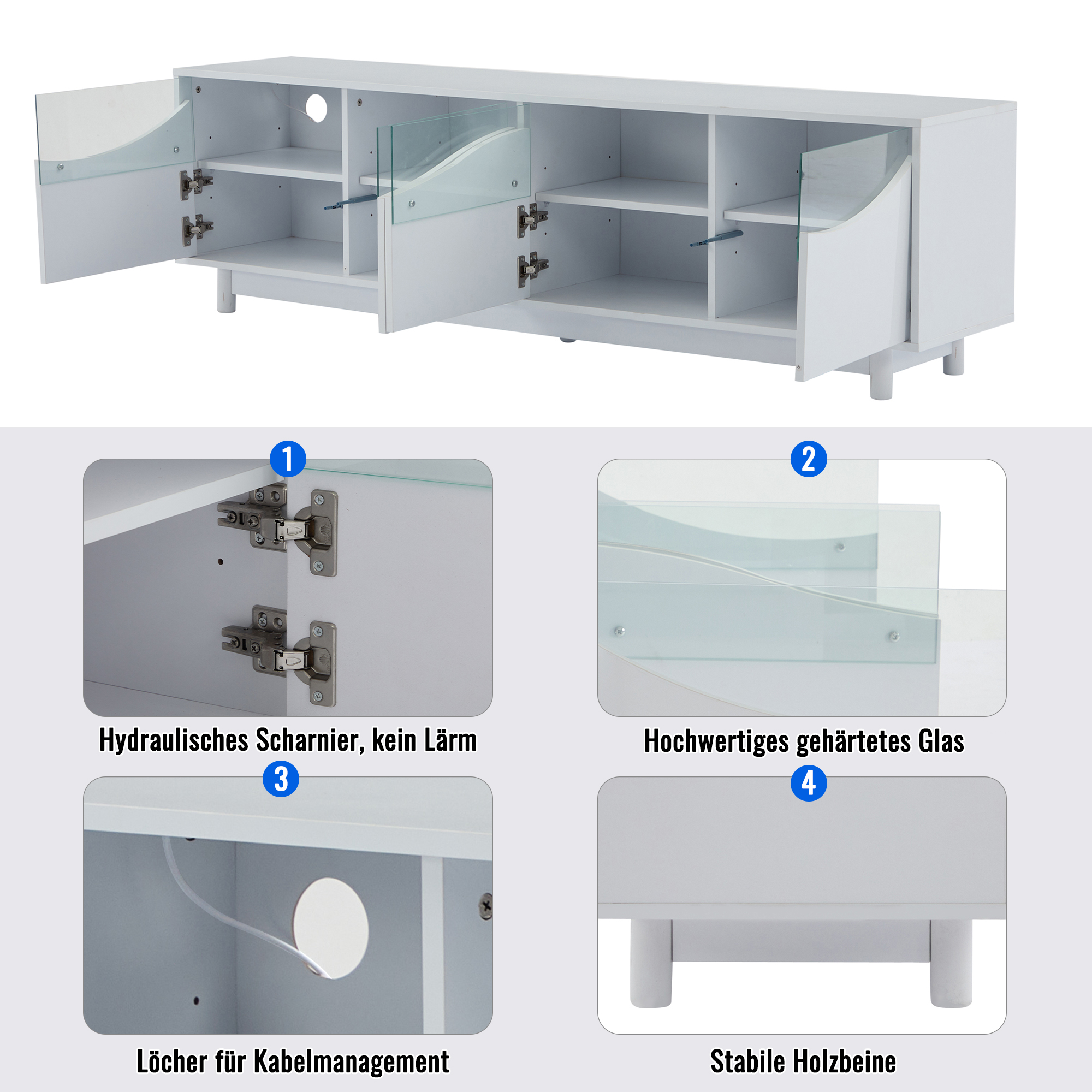 Rangement intérieur meuble TV