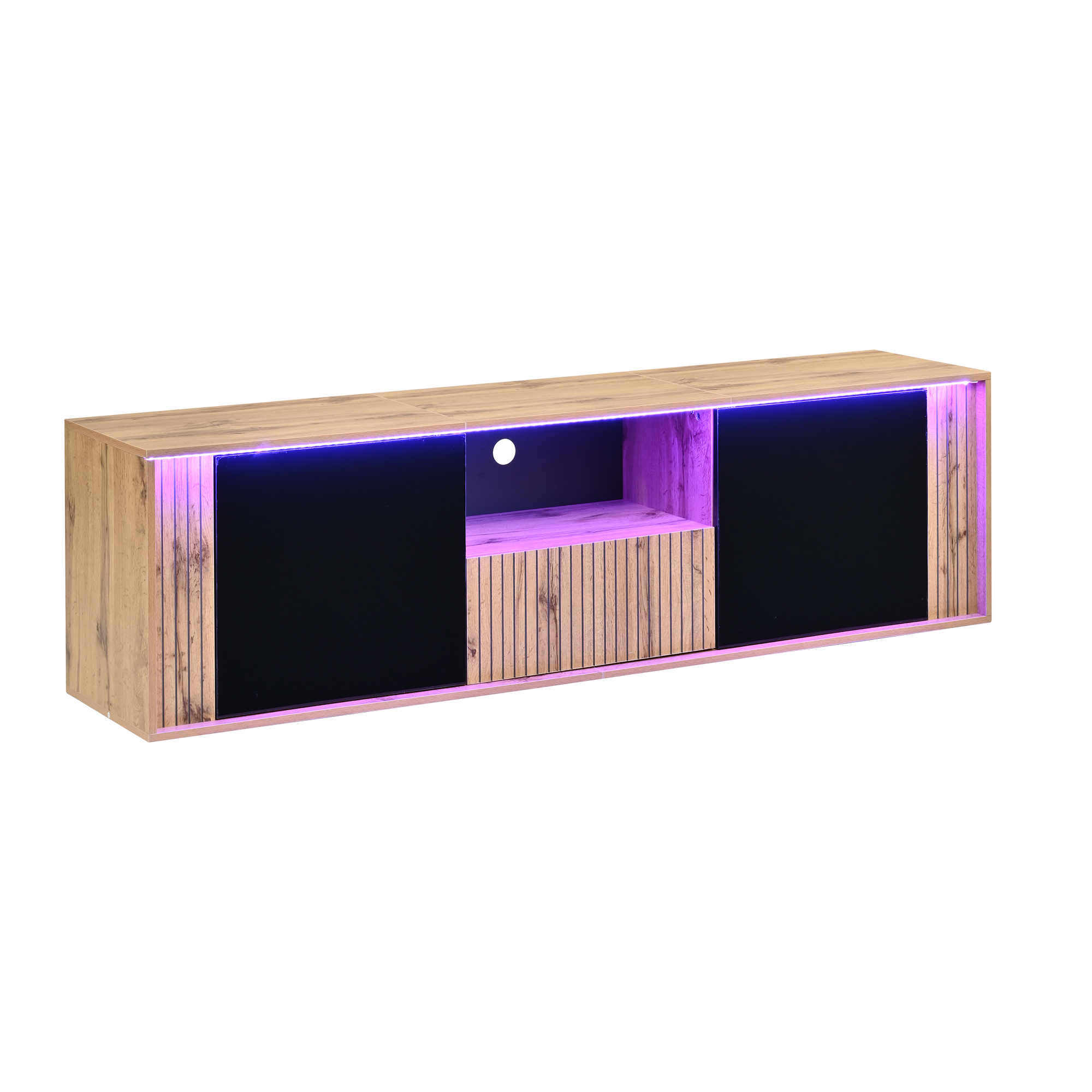 Standfernsehschrank, Lowboard Mit 2 Schranktüren 1