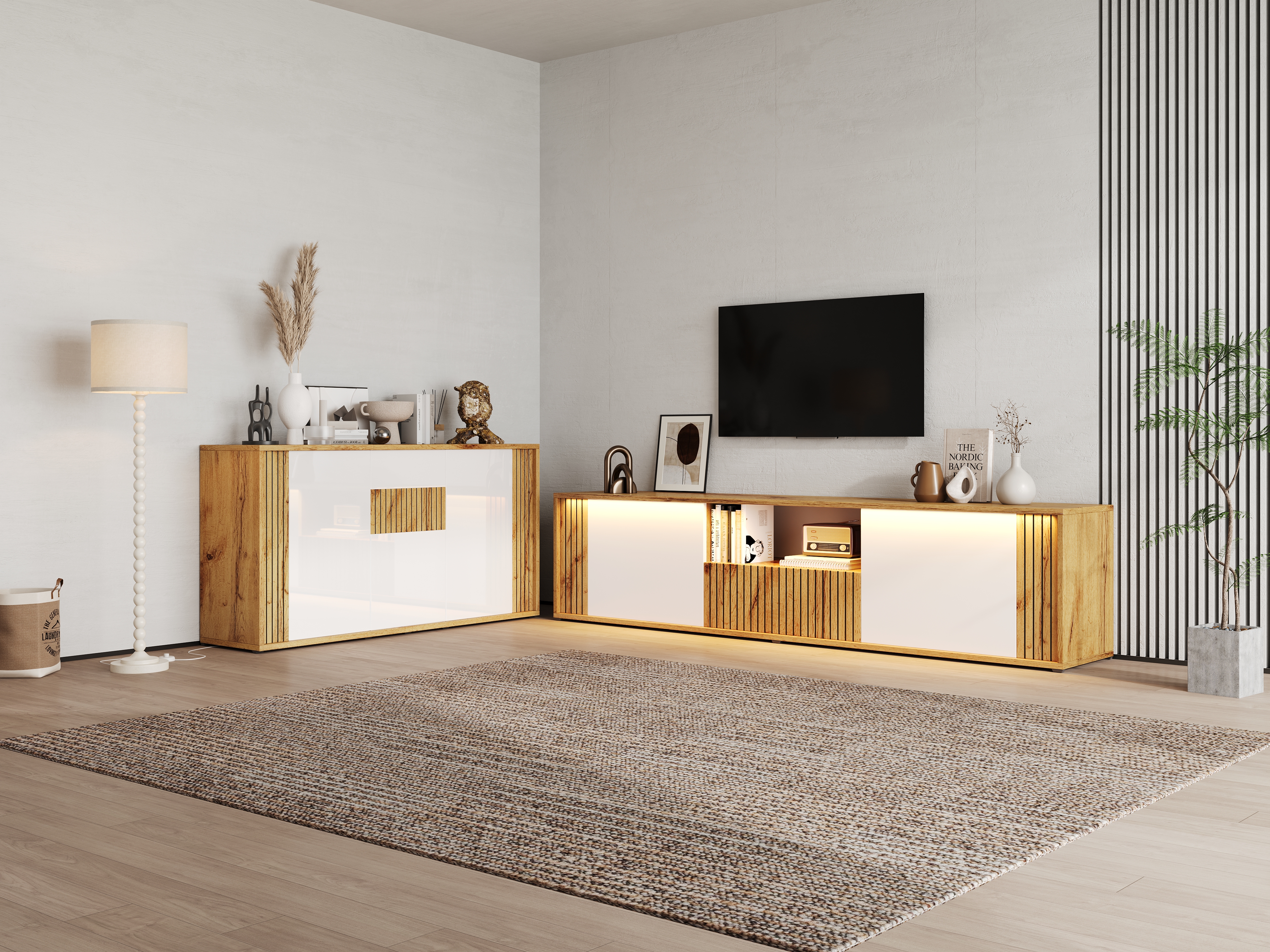 Ein Zwei Türen und eine Schublade TV-Schrank (180×