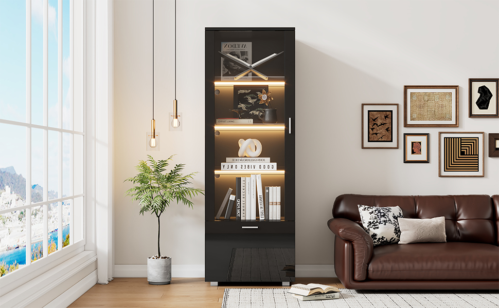 Détail du vitrine