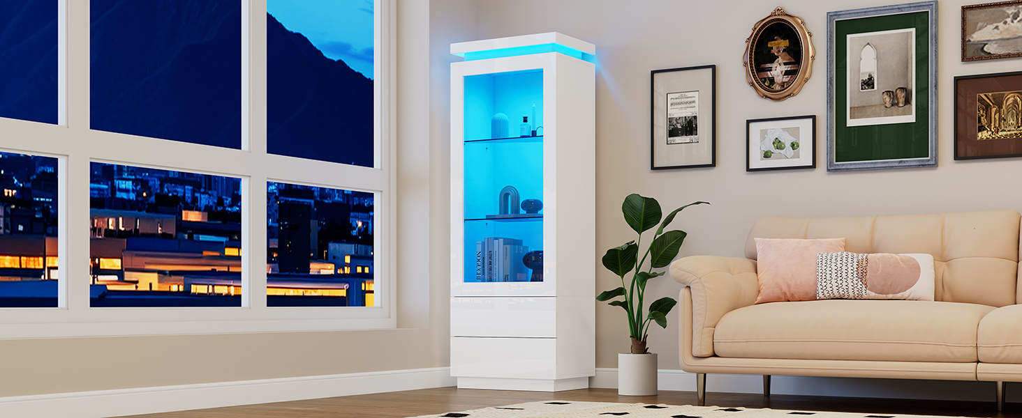 Détail du vitrine