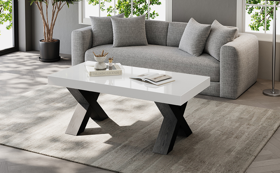 Table basse adaptée à la plupart des canapés