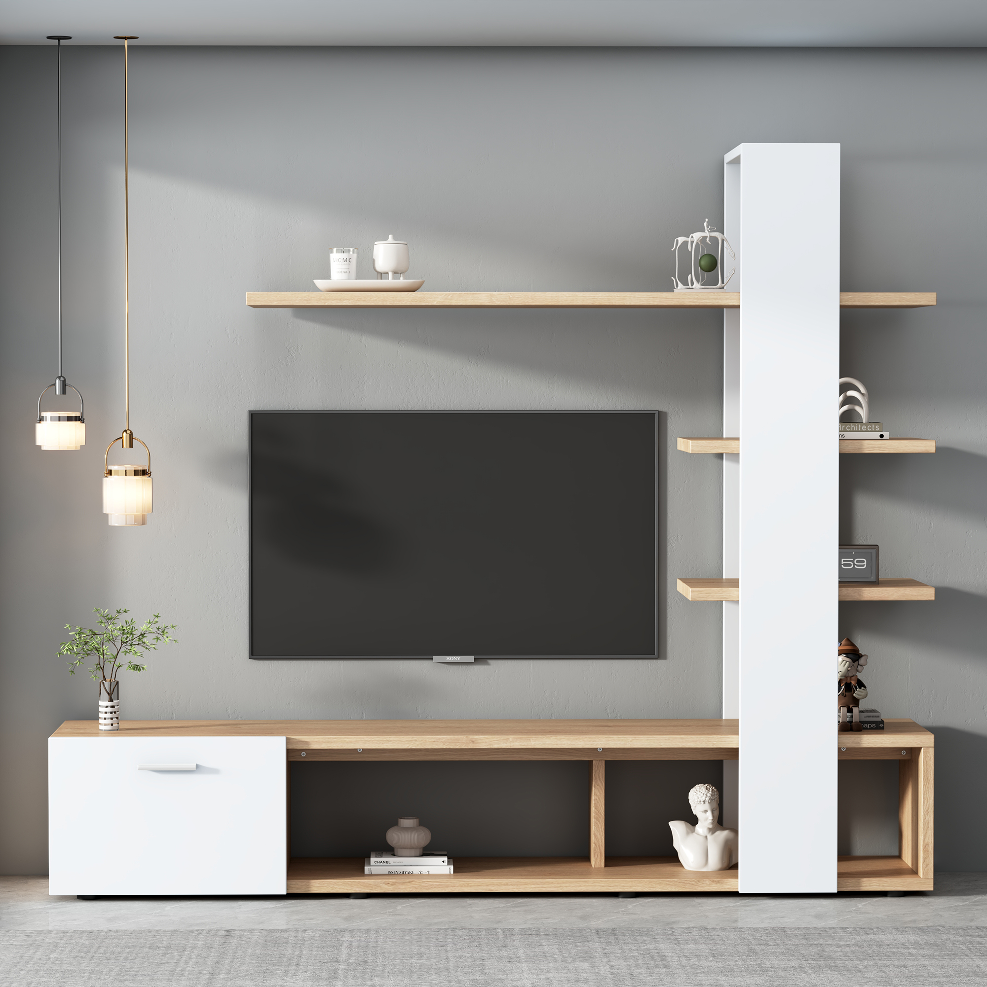 Home Wohnzimmer-Wandschrank, Wohnzimmermöbel-Set 1