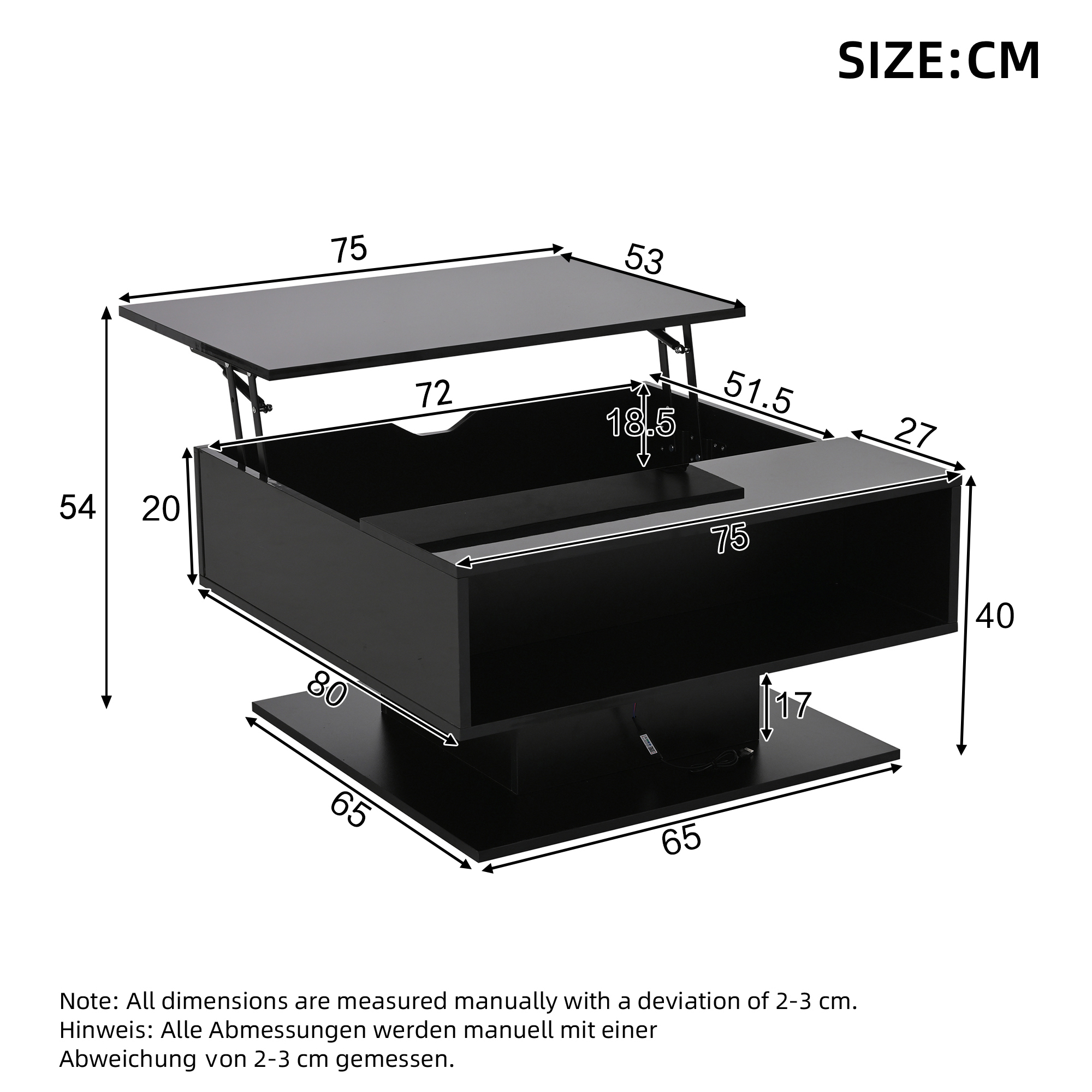 Dimensions du table basse
